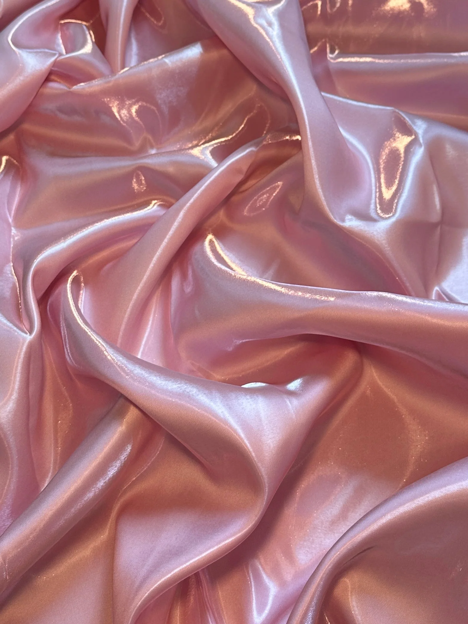 Baby Pink Liquid Bridal Satin - Image 2