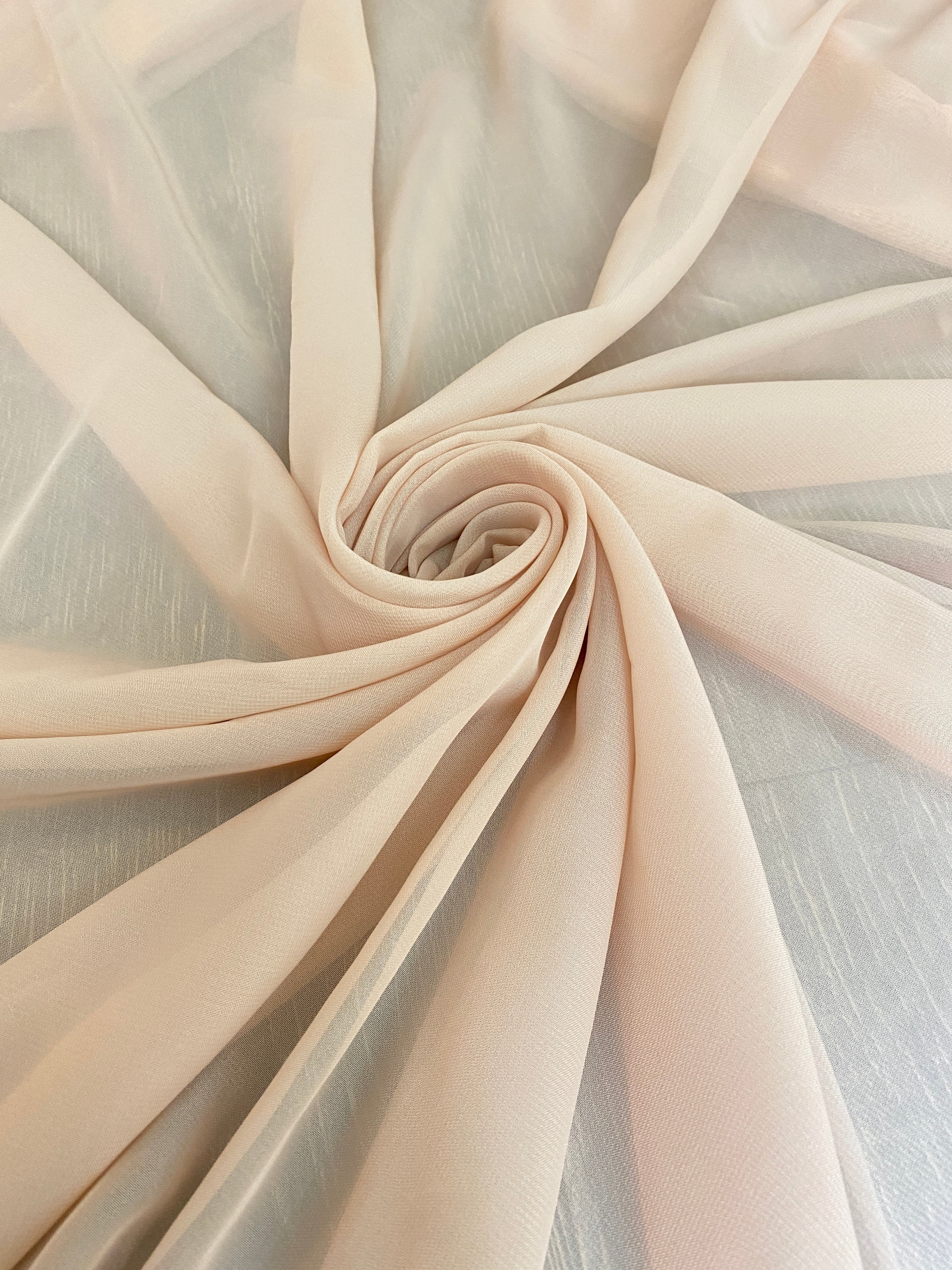 Beige chiffon