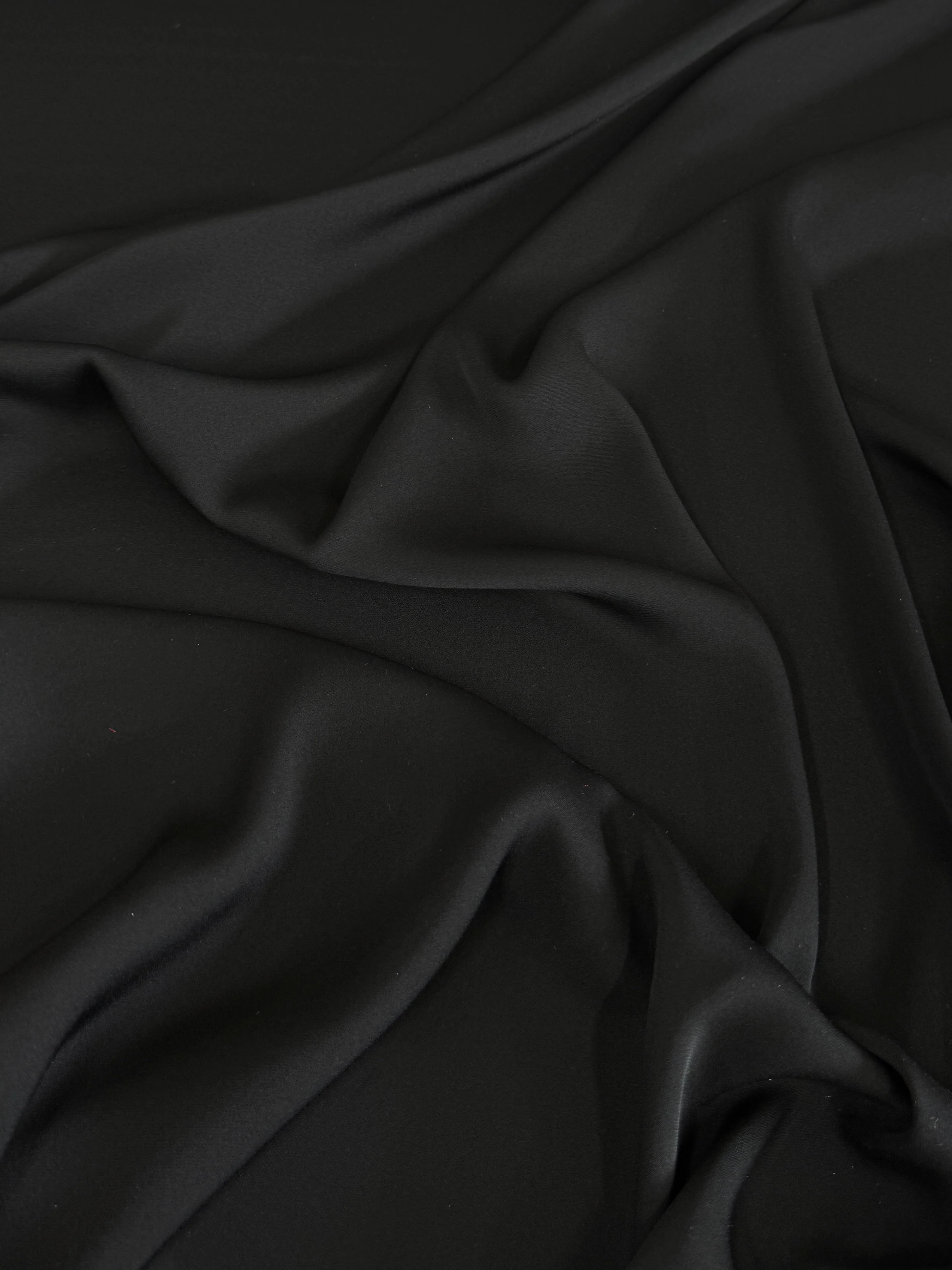 Black Silk Crepe De Chine - Image 5