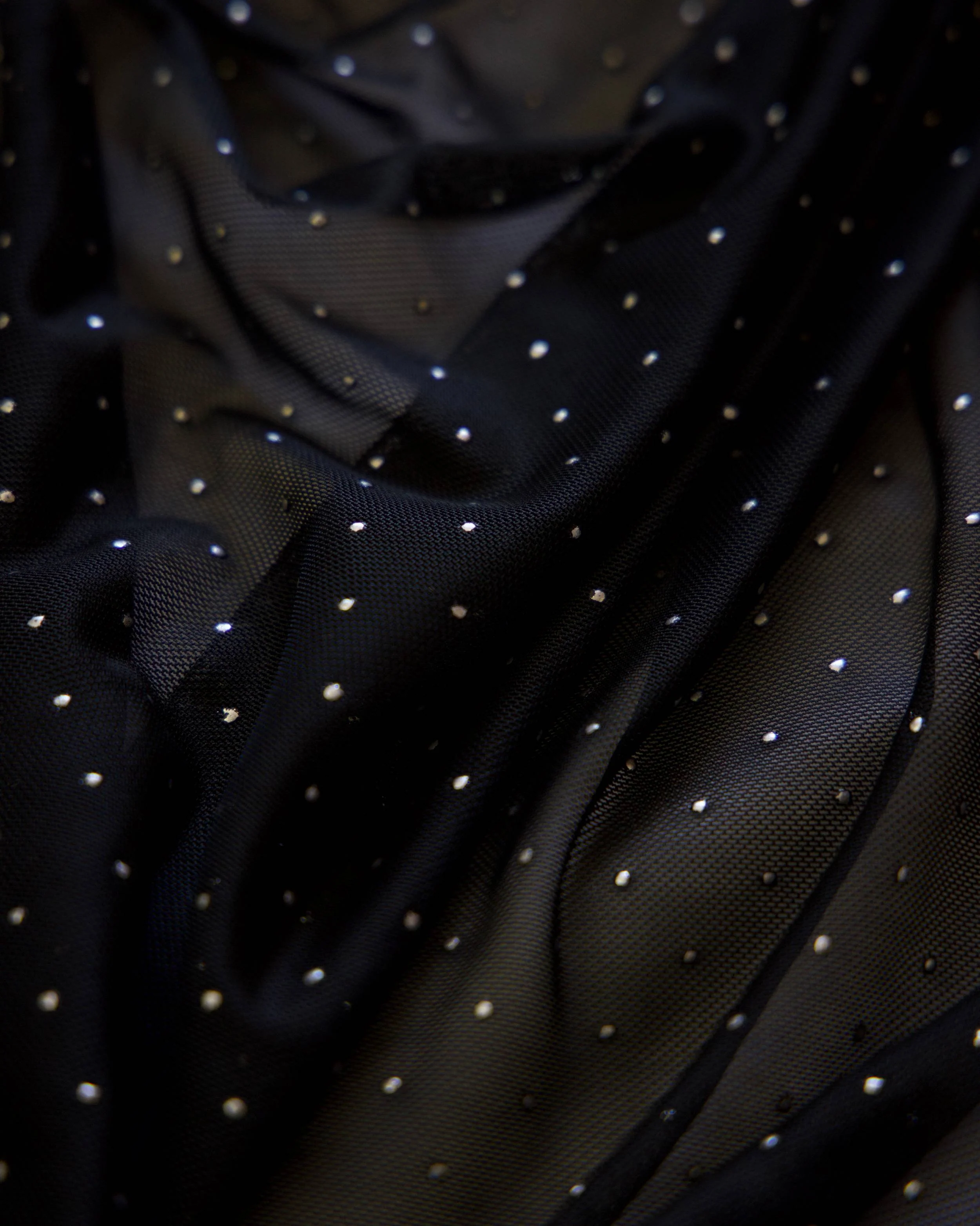 Black & Silver Micro Stud Mesh - Image 5