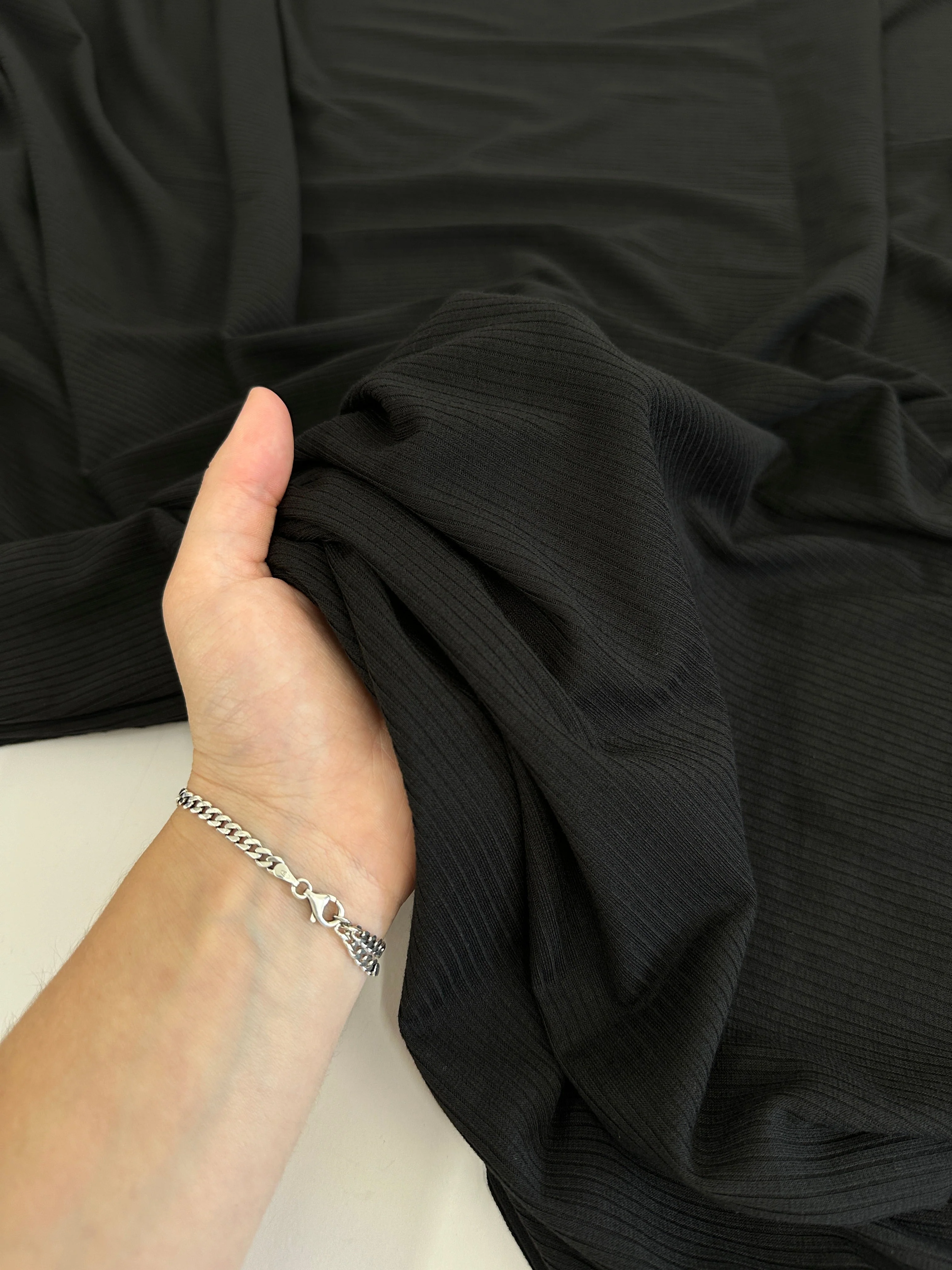 Black Rib Knit - Image 3