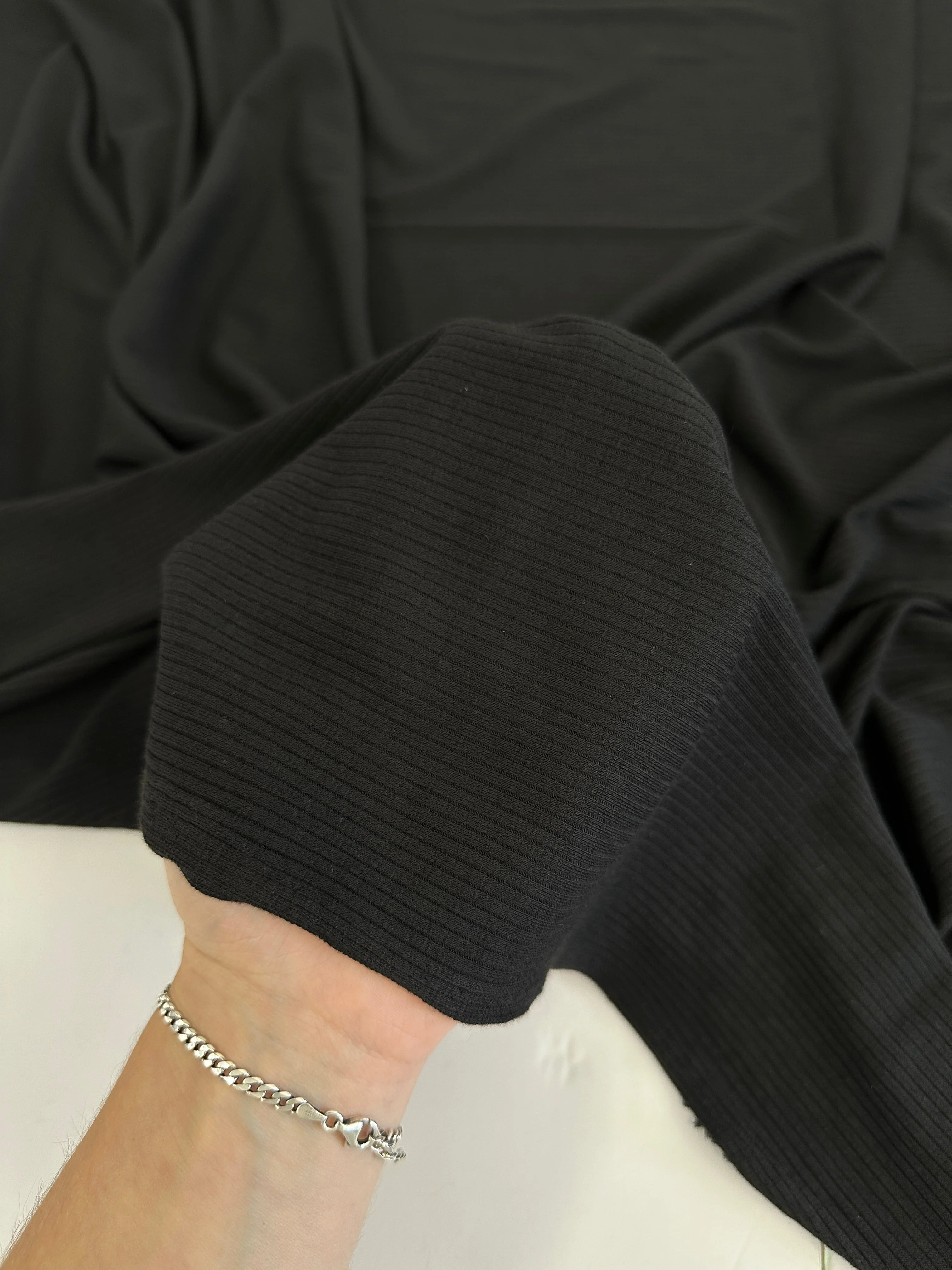 Black Rib Knit - Image 4