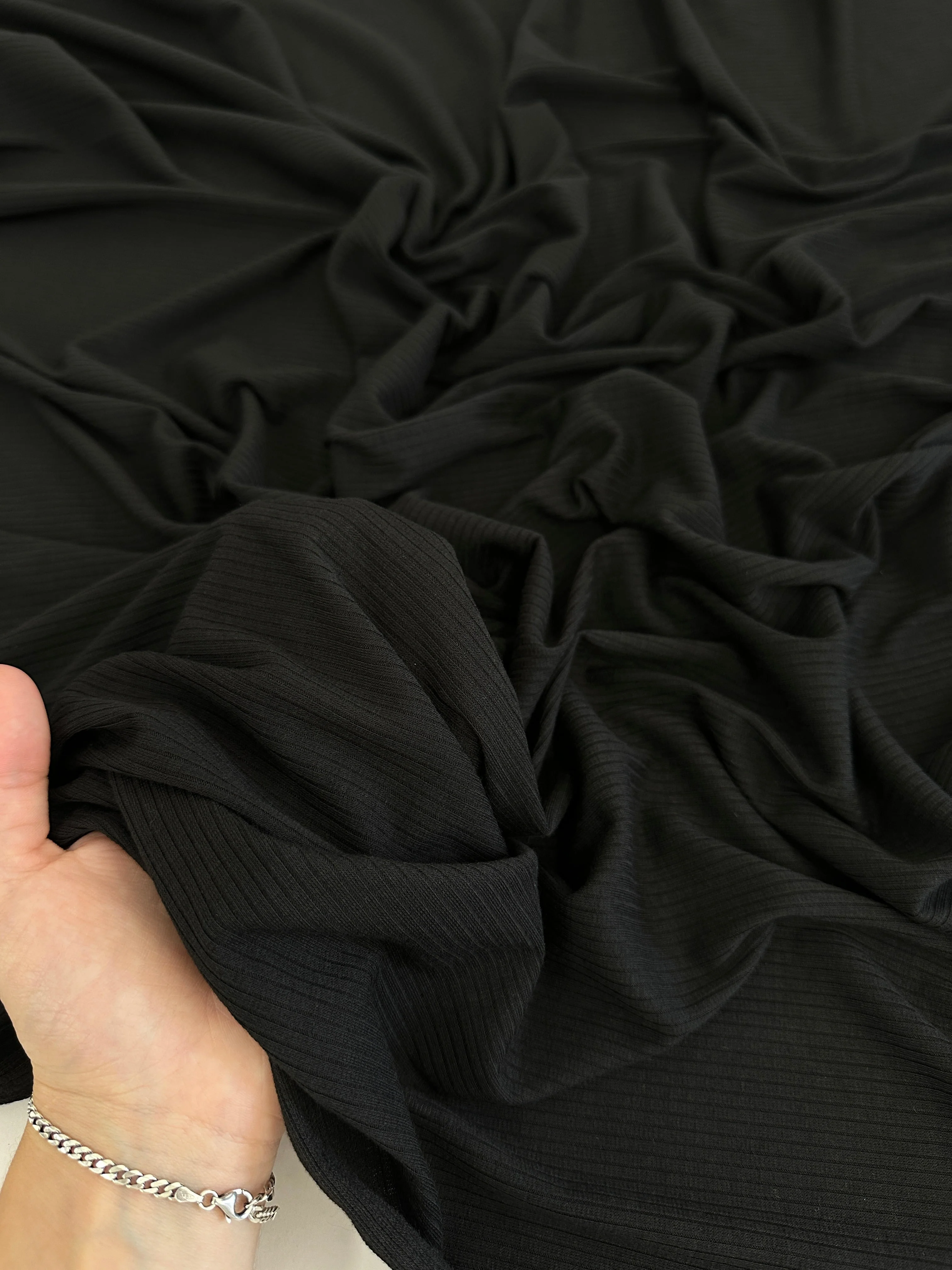 Black Rib Knit - Image 8