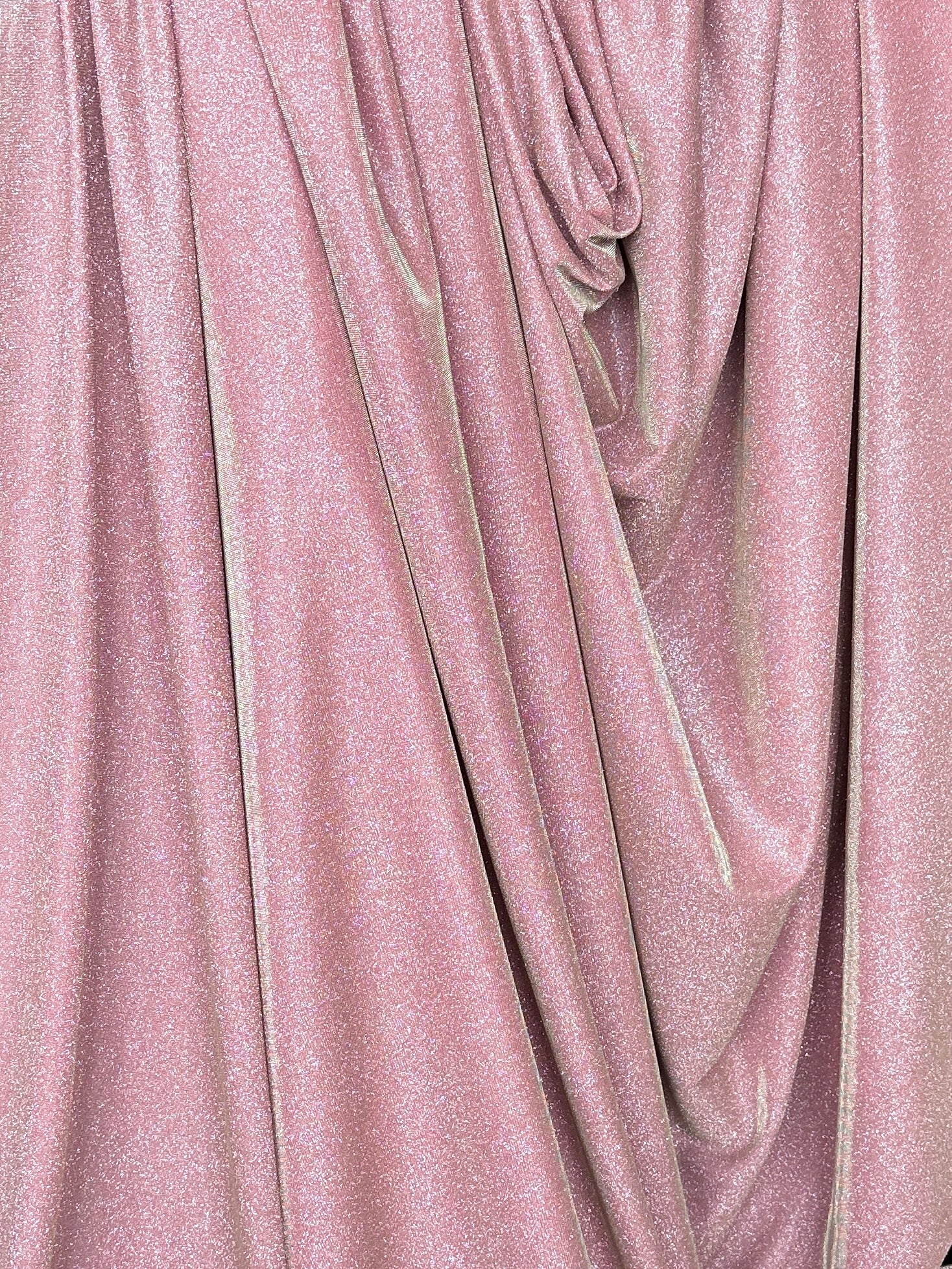 Blush Stretch Metallic Lurex