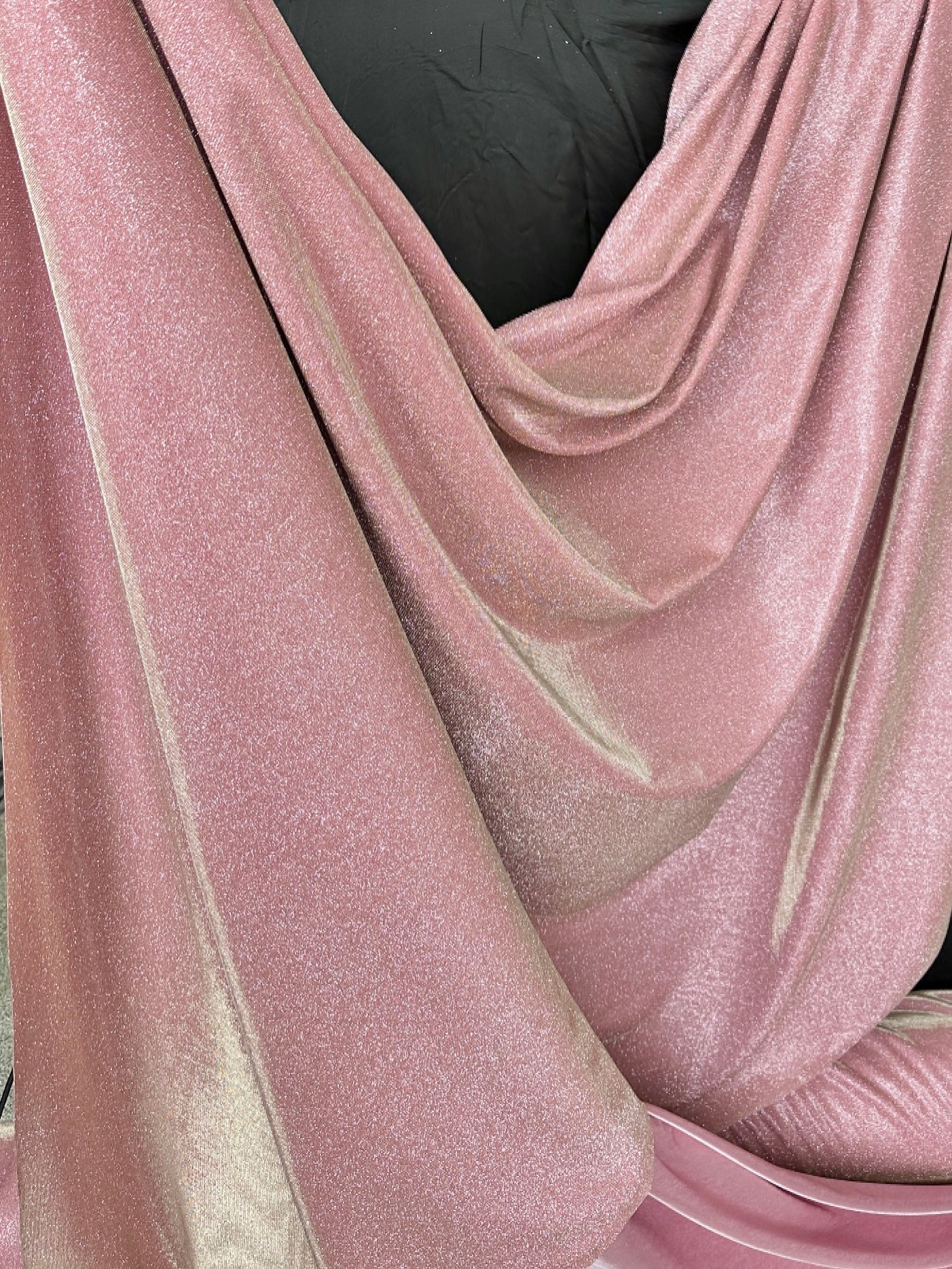 Blush Stretch Metallic Lurex - Image 7