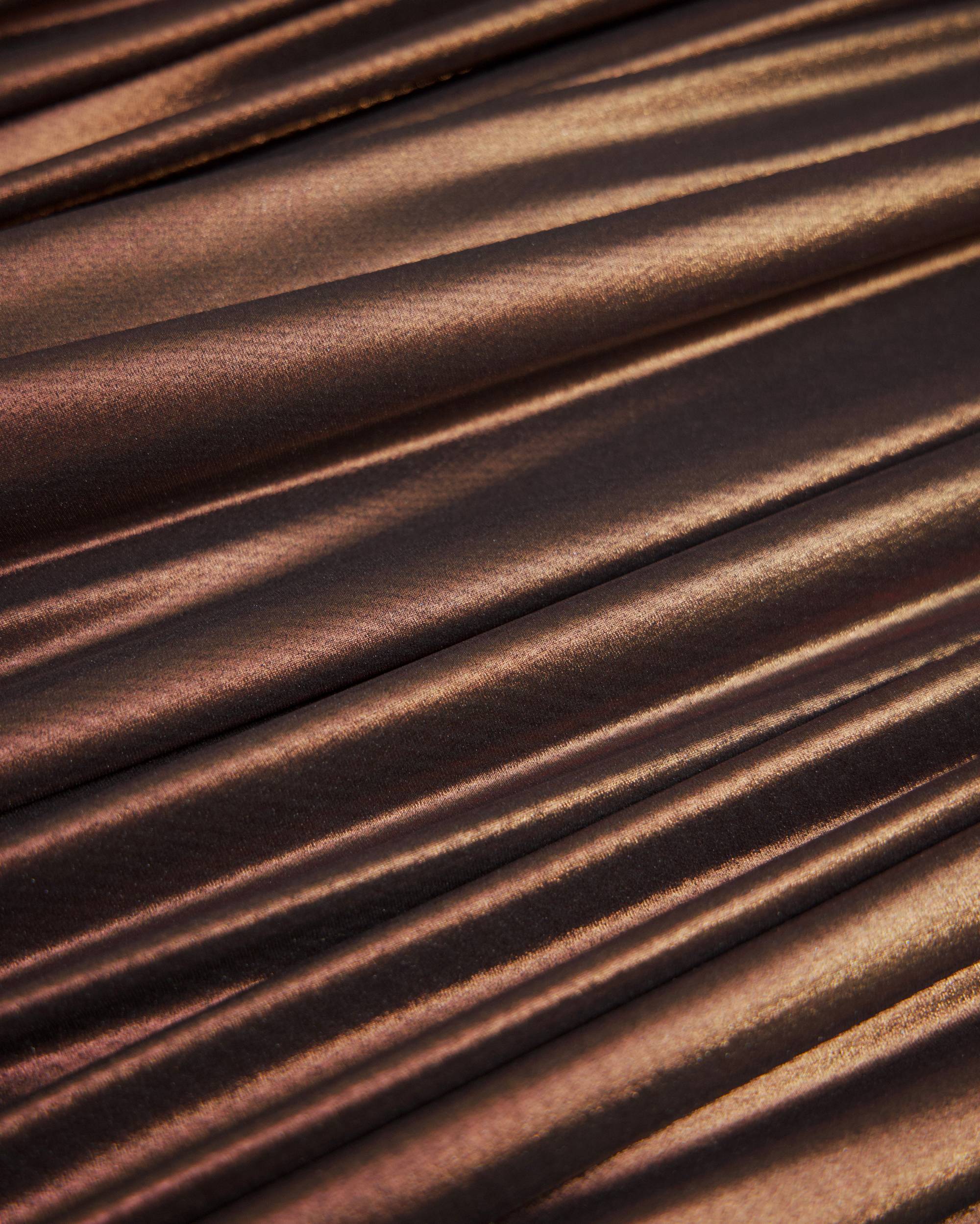 Brown Performance Foiled Spandex - Image 3