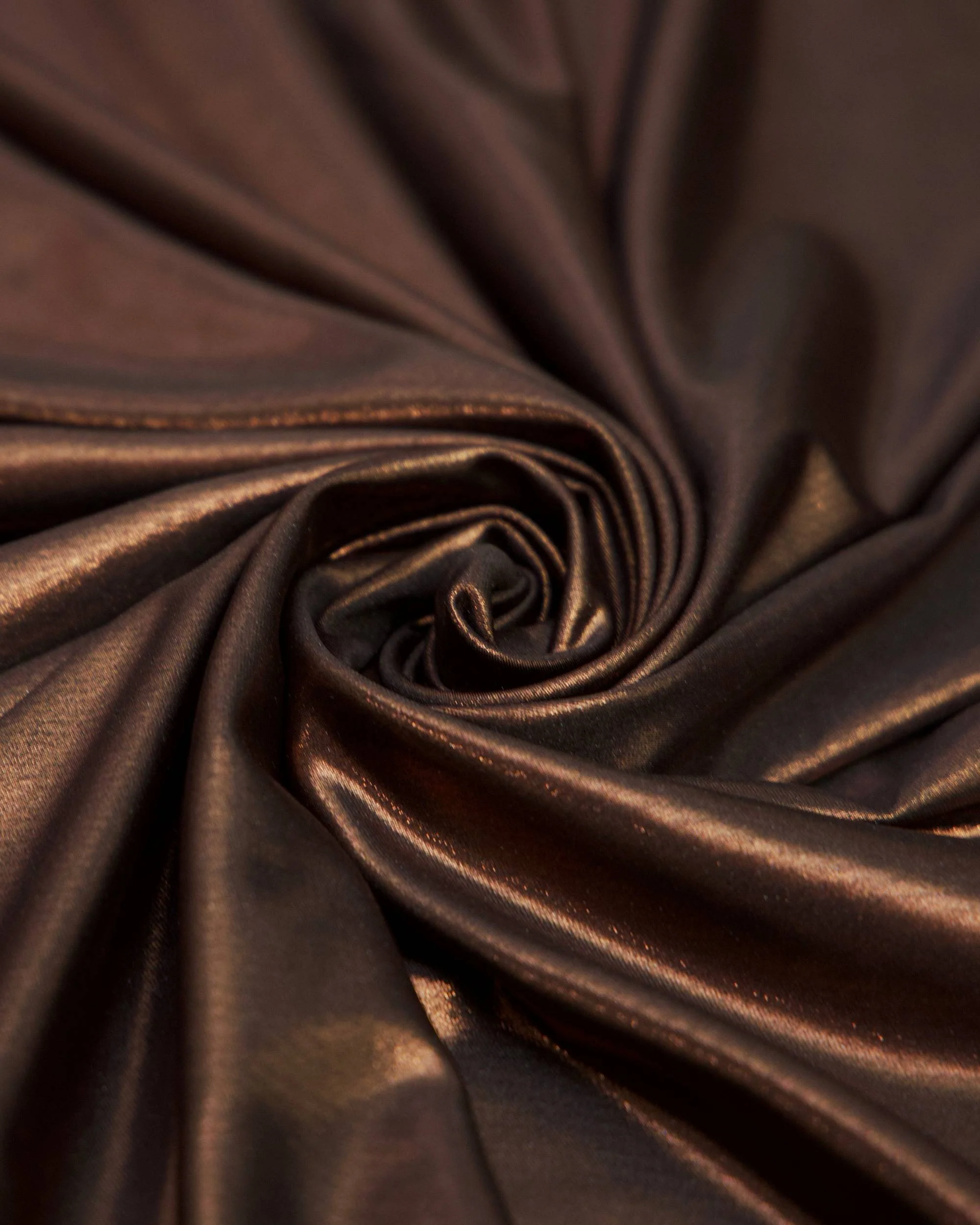 Brown Performance Foiled Spandex - Image 4