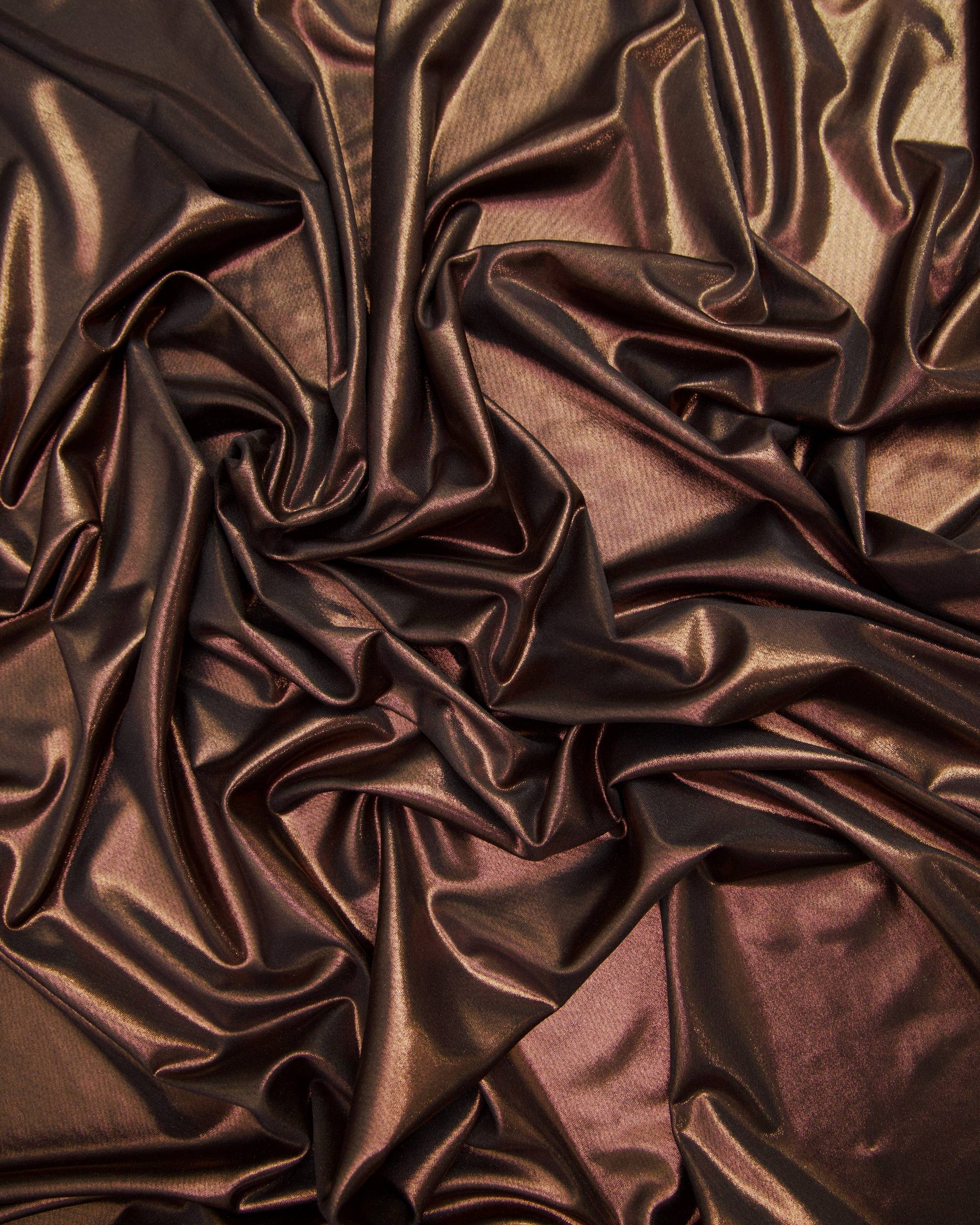 Brown Performance Foiled Spandex - Image 8