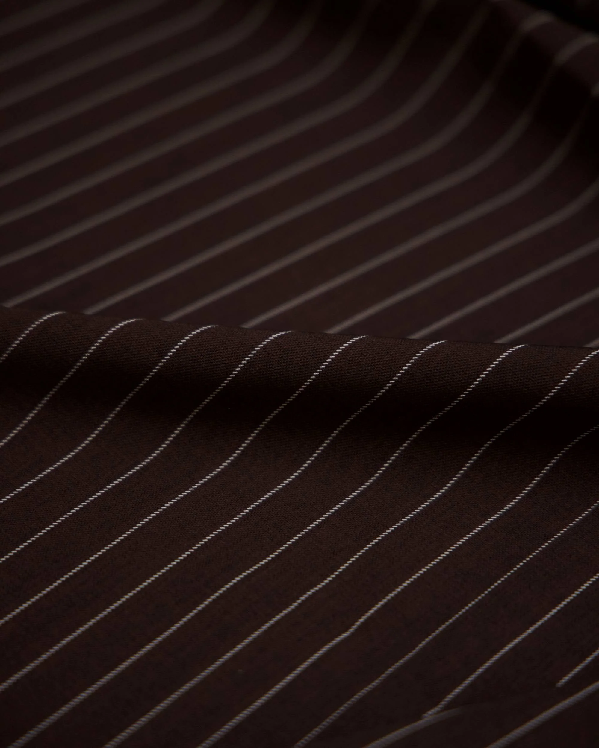 Brown Tailored Pin Stripe Suiting - Image 6