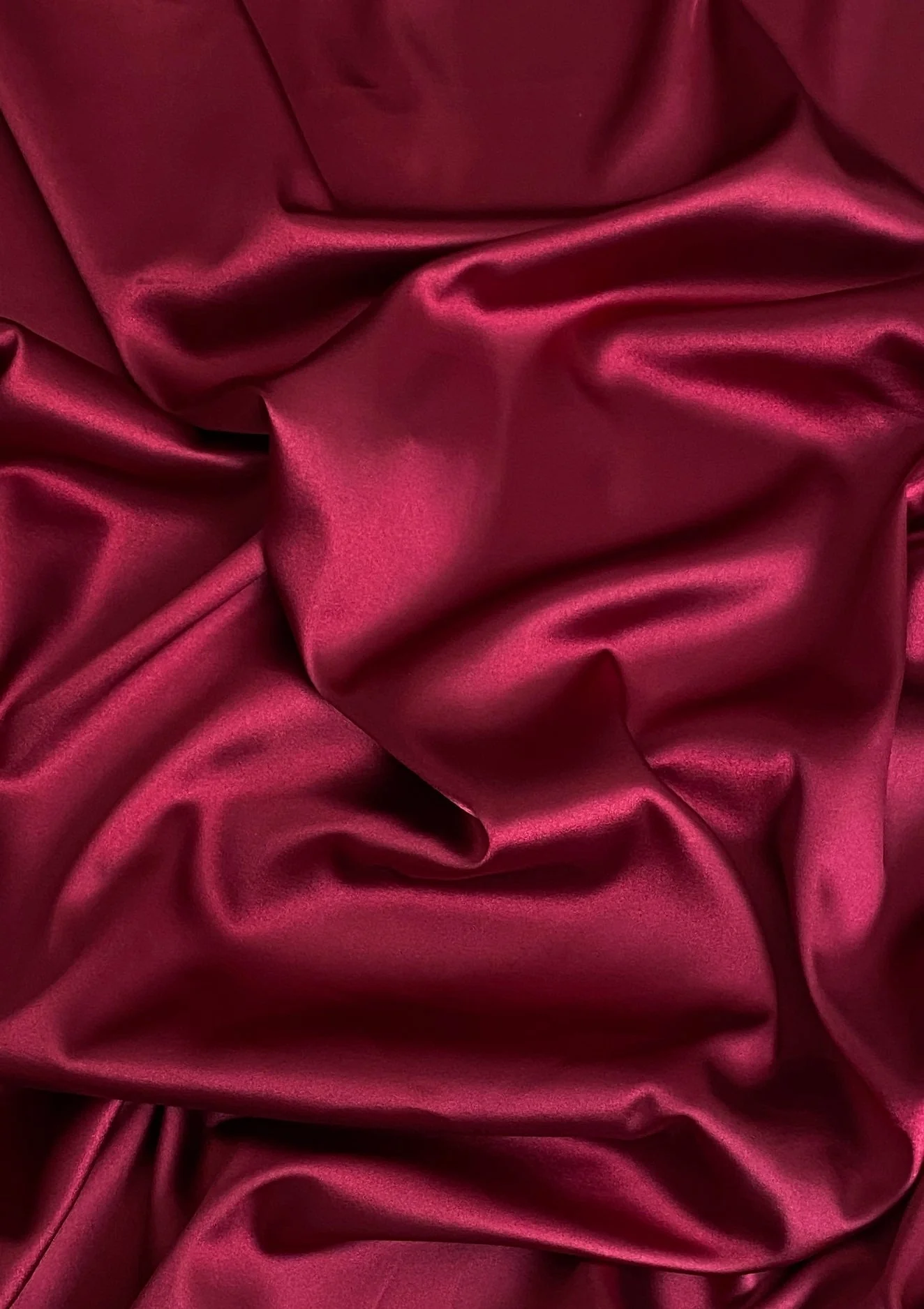 Cranberry Silky Stretch Satin - Image 4