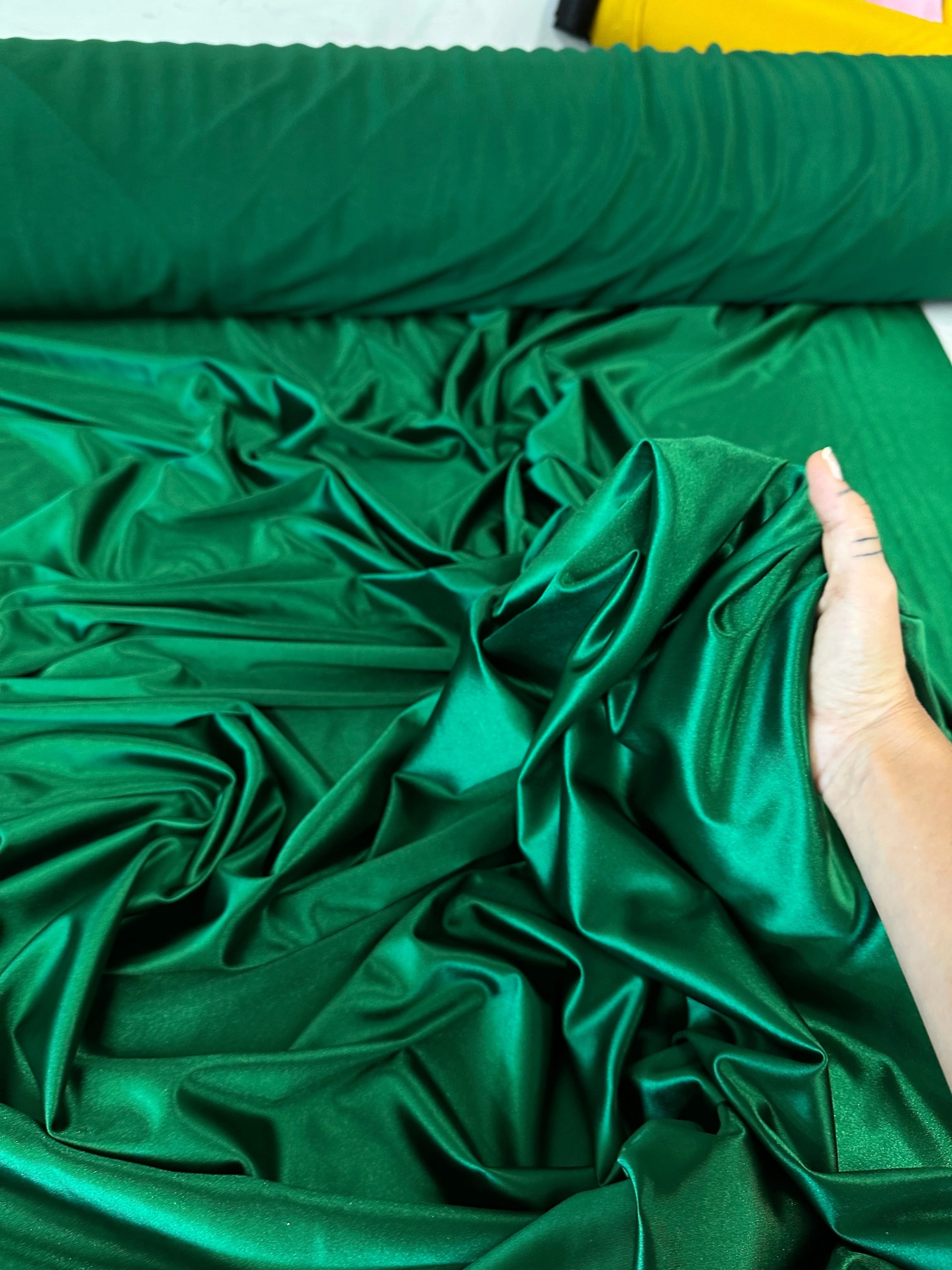 Diamond Green Shiny Nylon Spandex - Image 6