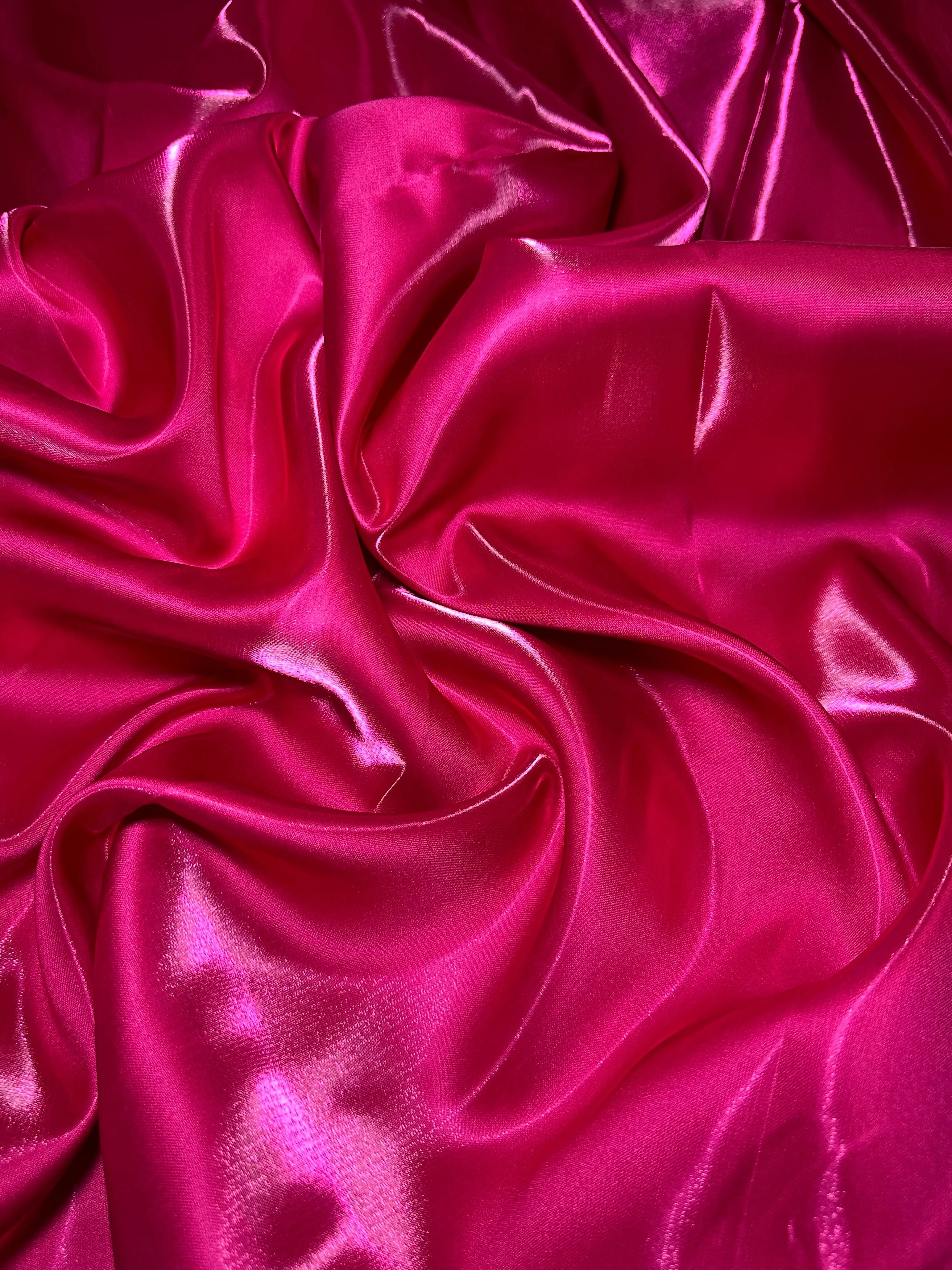 Fuchsia Liquid Bridal Satin - Image 7