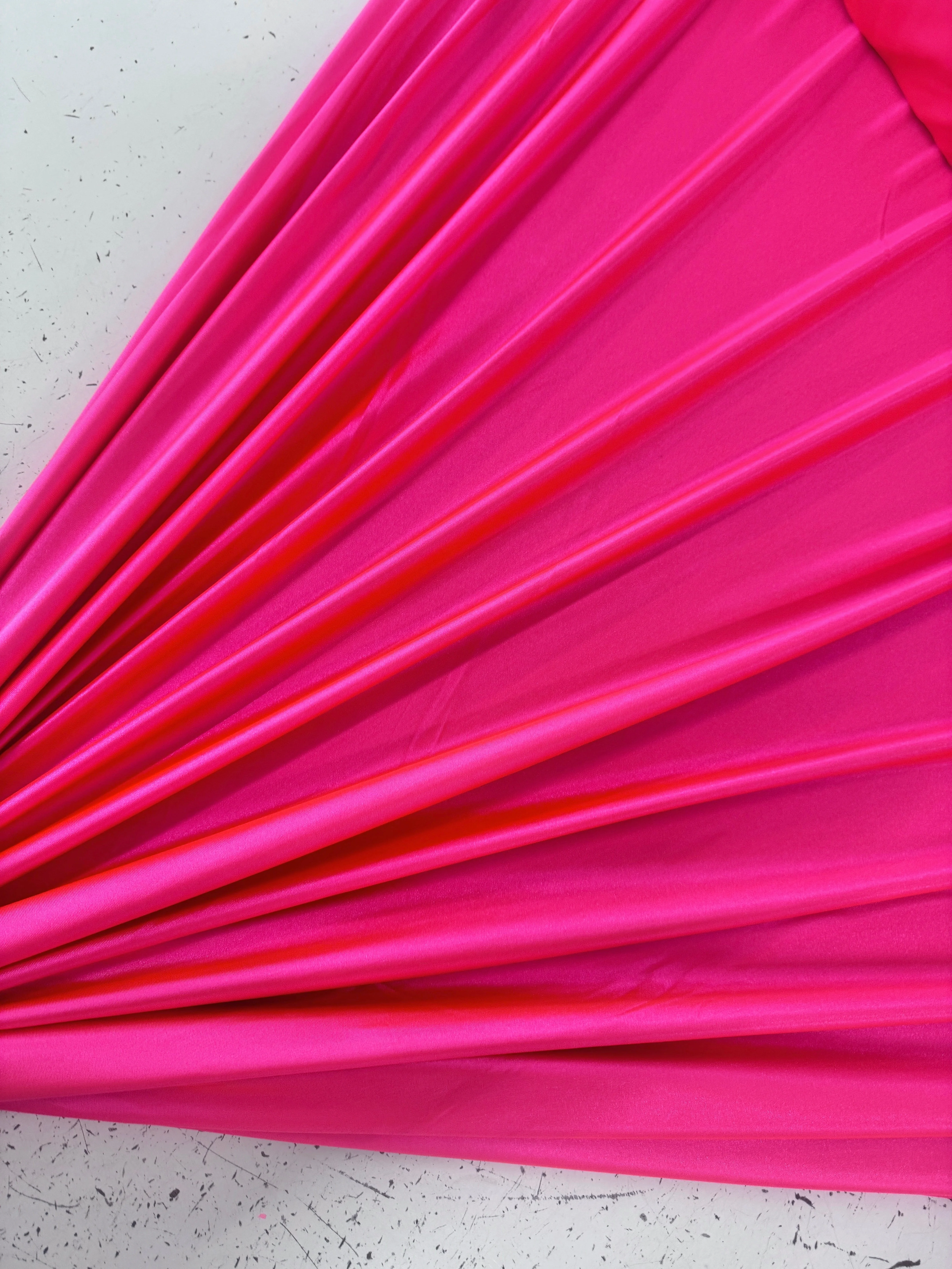 Fuchsia Neon Shiny Nylon Spandex - Image 7