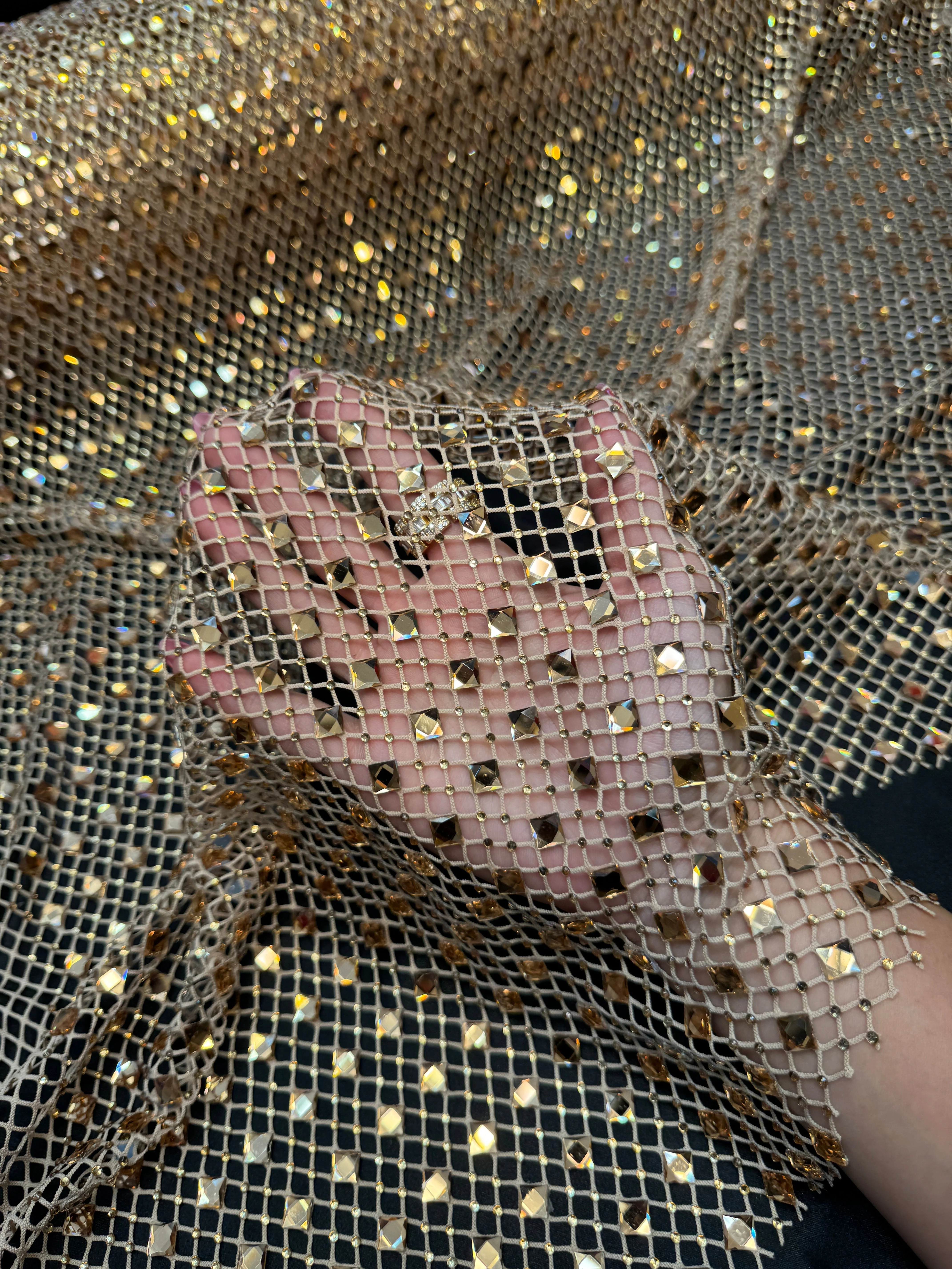 Gold Diamond Crystal Mesh - Image 4
