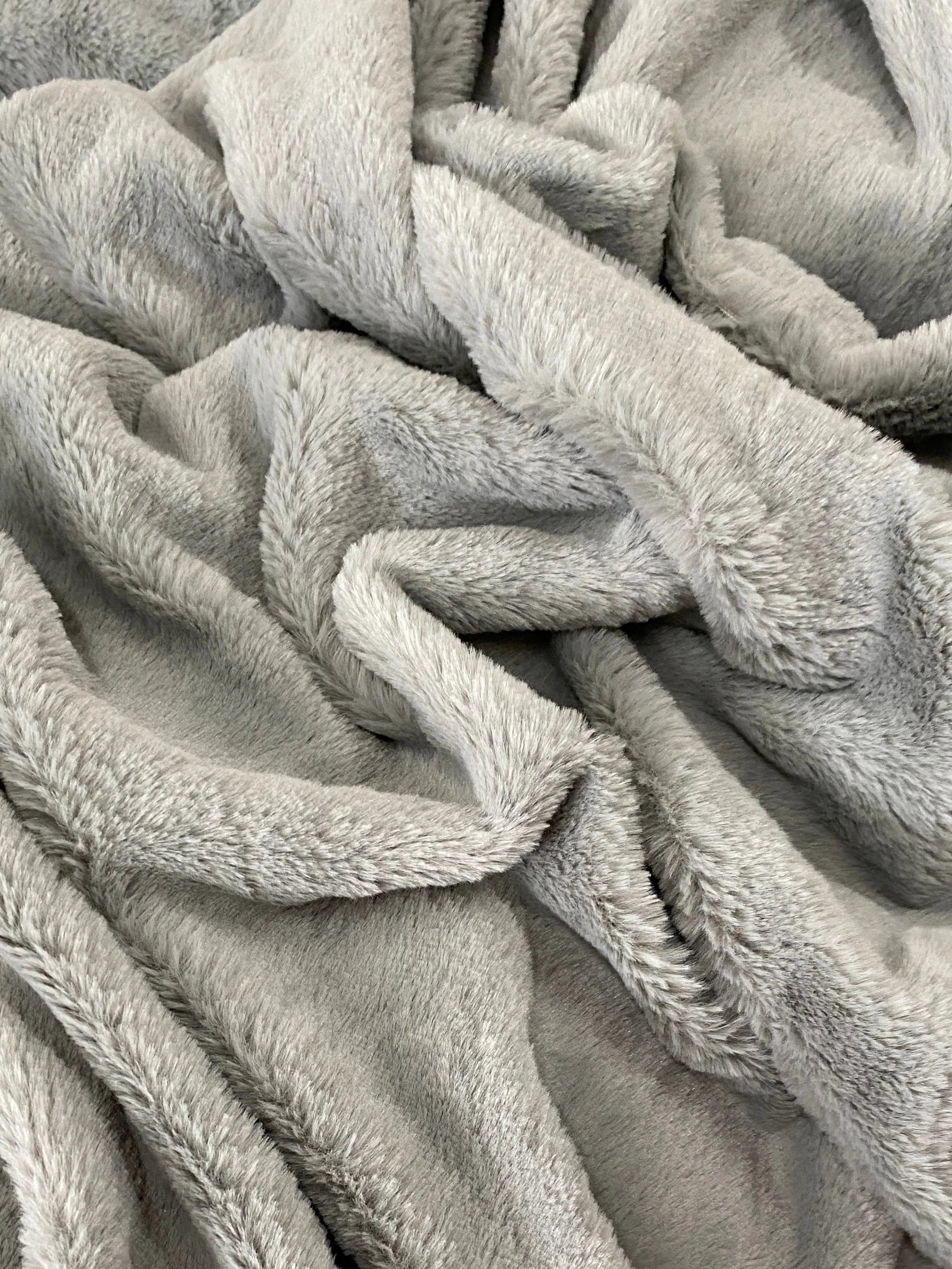 Gray Bunny Faux Fur