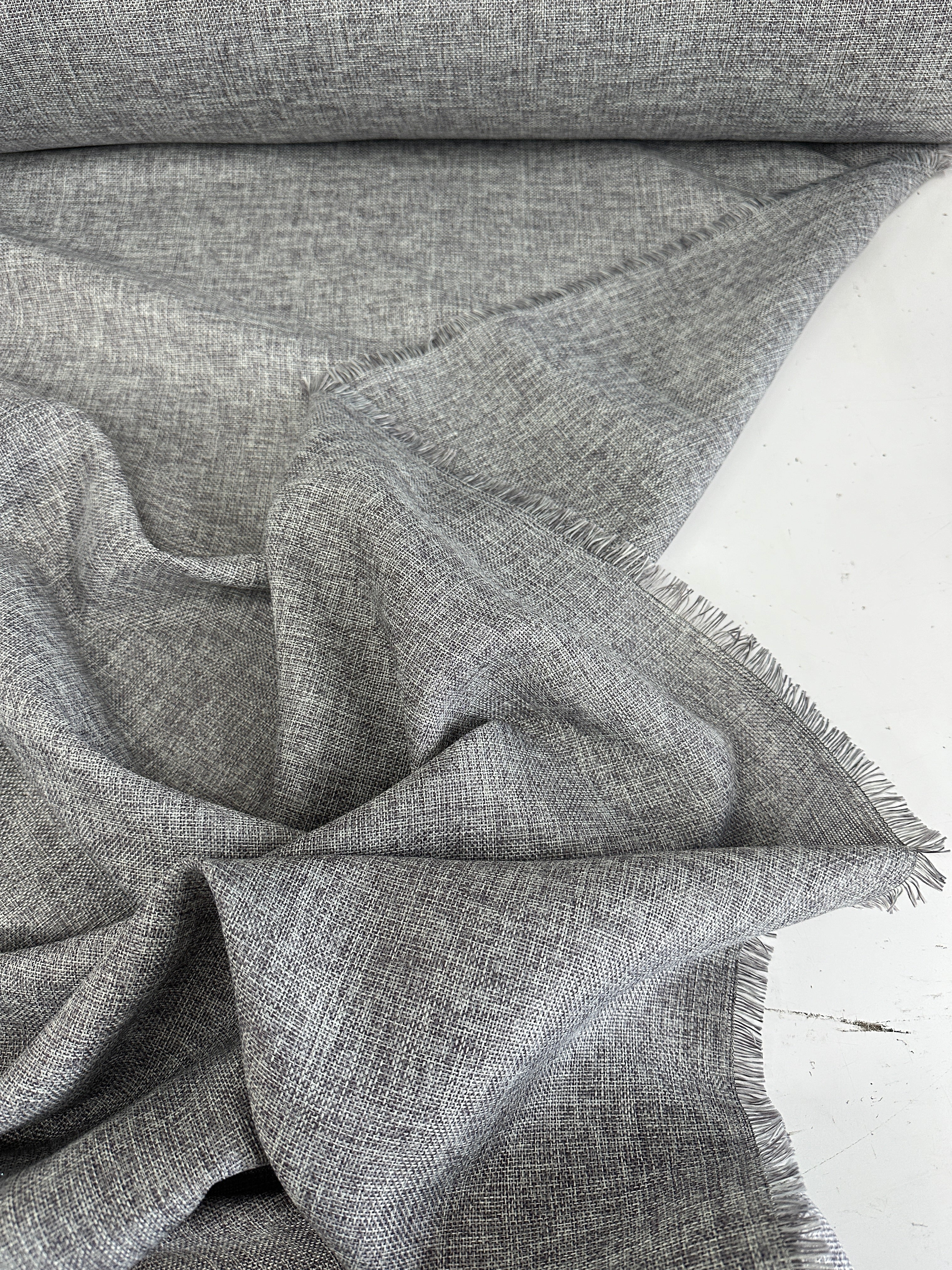 Gray Faux Linen - Image 6