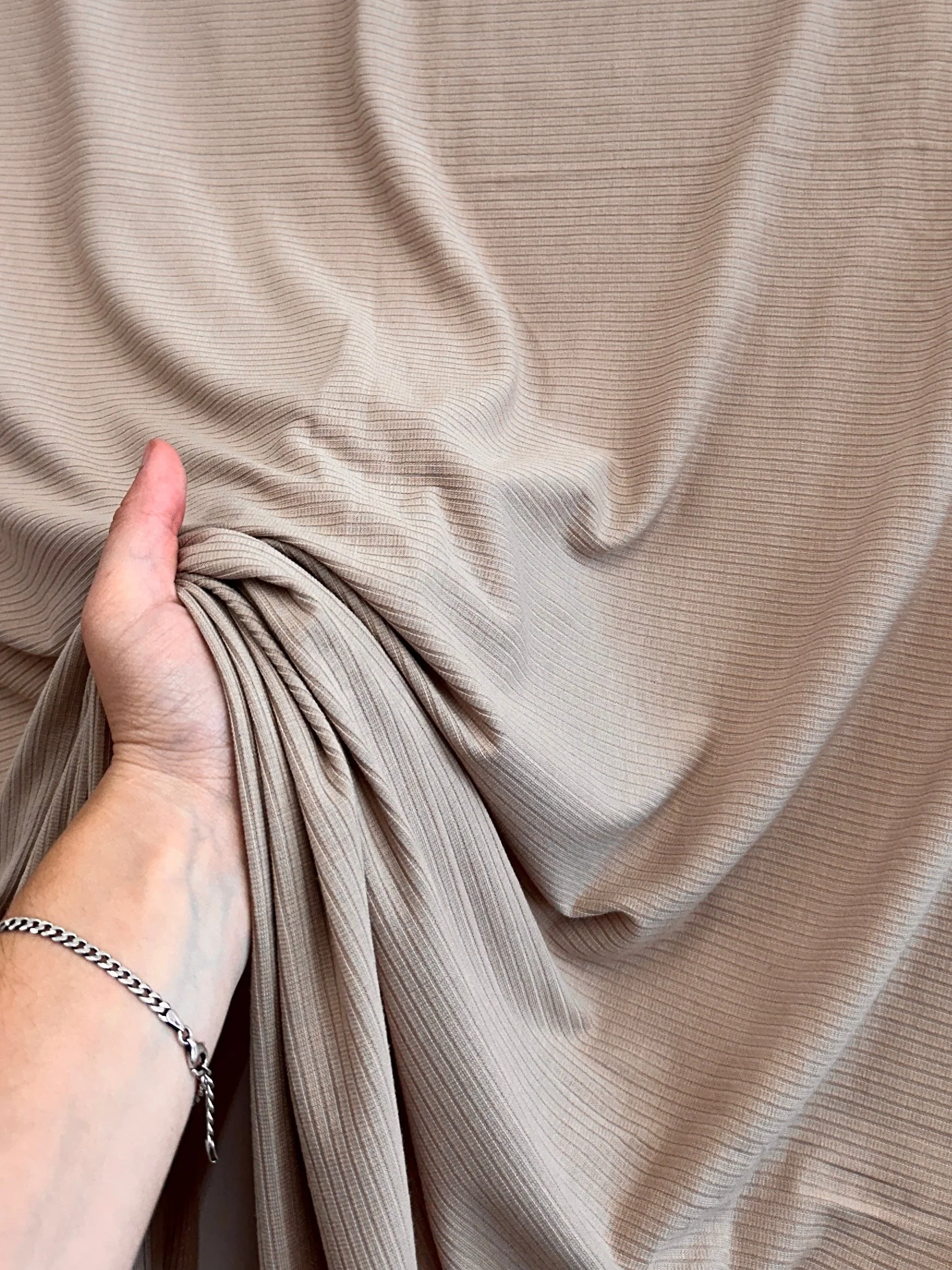 Khaki Rib Knit - Image 2