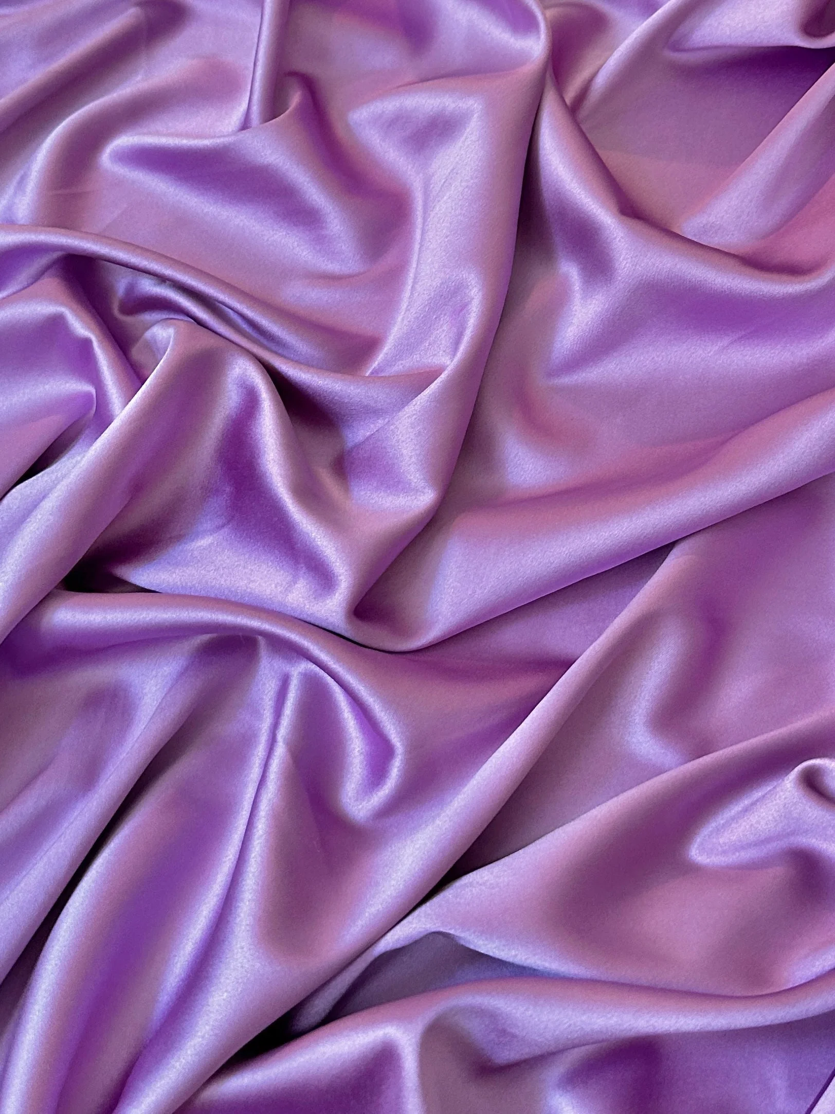 Lavender Stretch Crepe Back Satin - Image 4