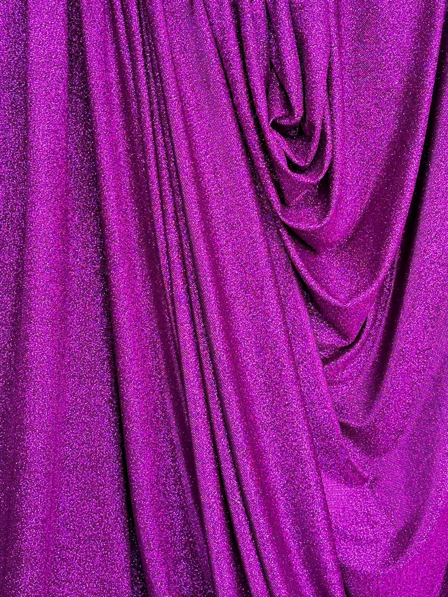 Magenta Stretch Metallic Lurex