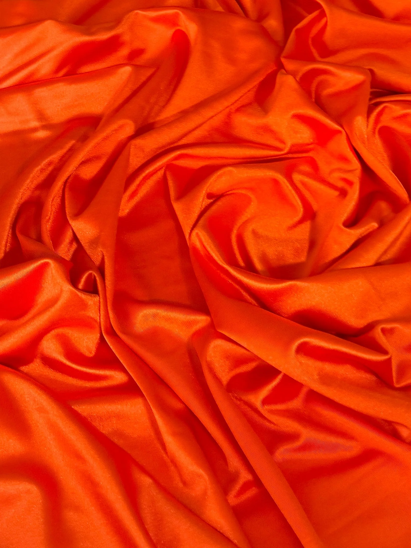 Orange Shiny Nylon Spandex - Image 4