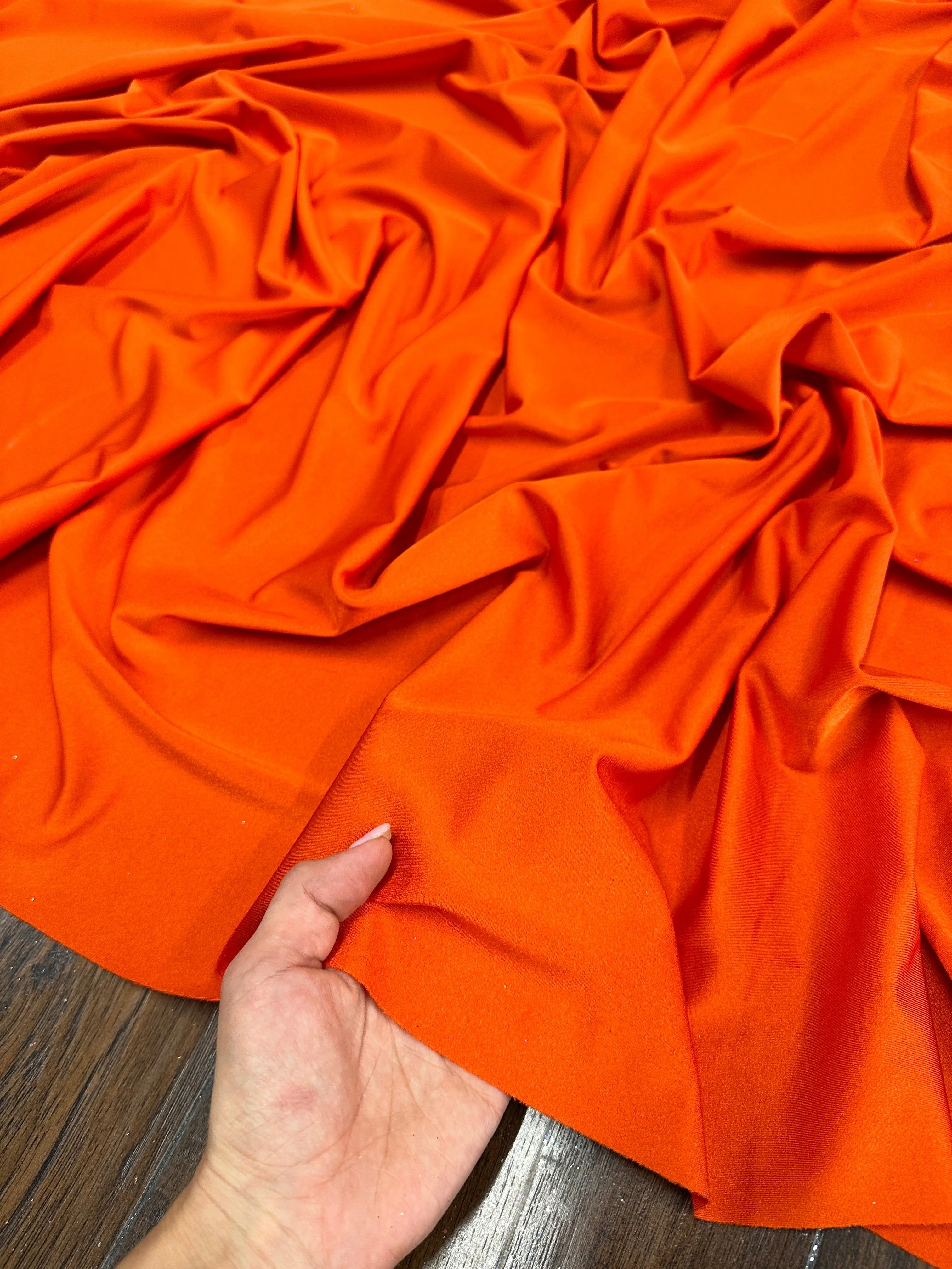 Orange Lulu Yoga Nylon Spandex - Image 3