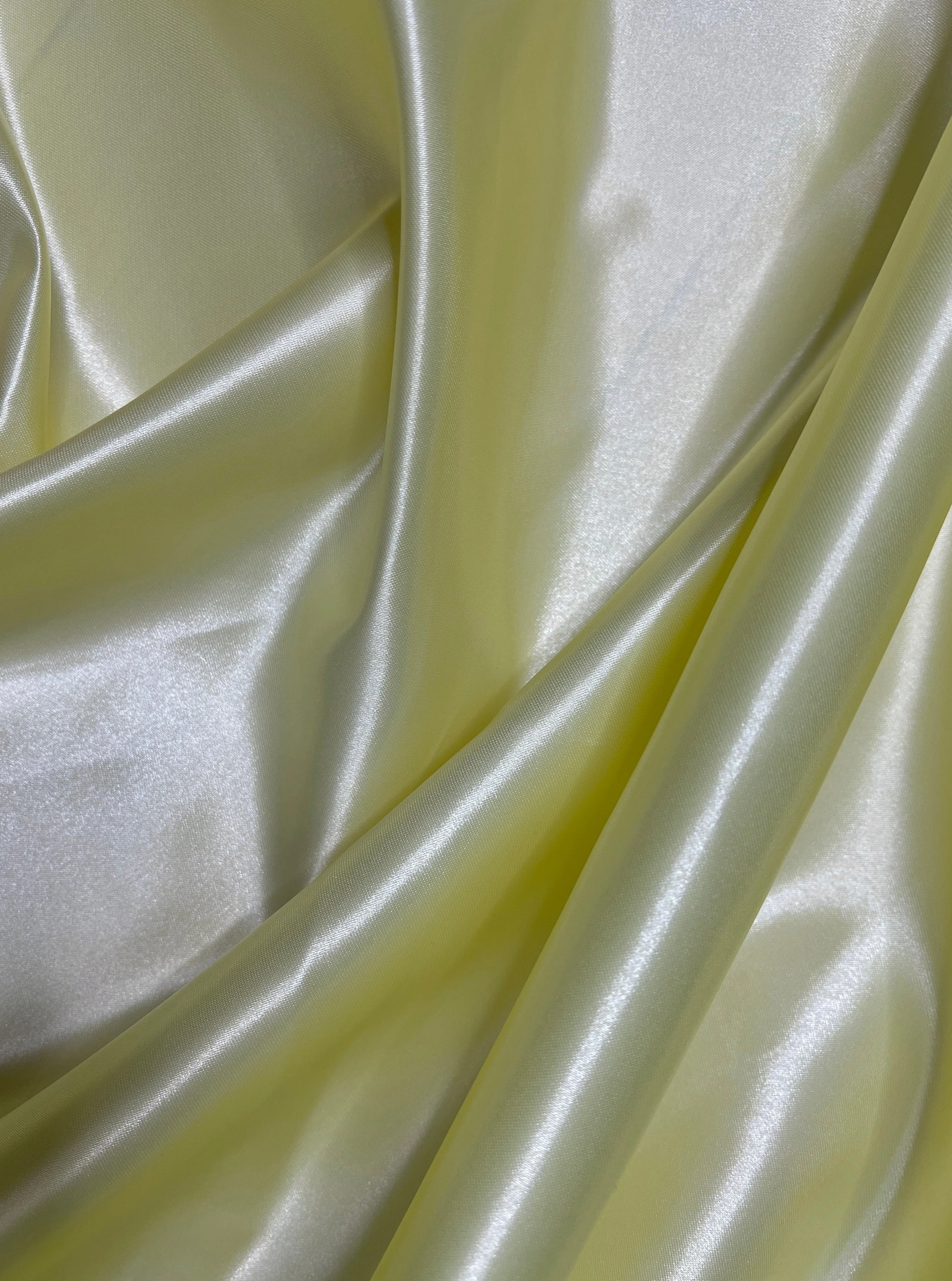 Pale Yellow Duchesse Satin - Image 2