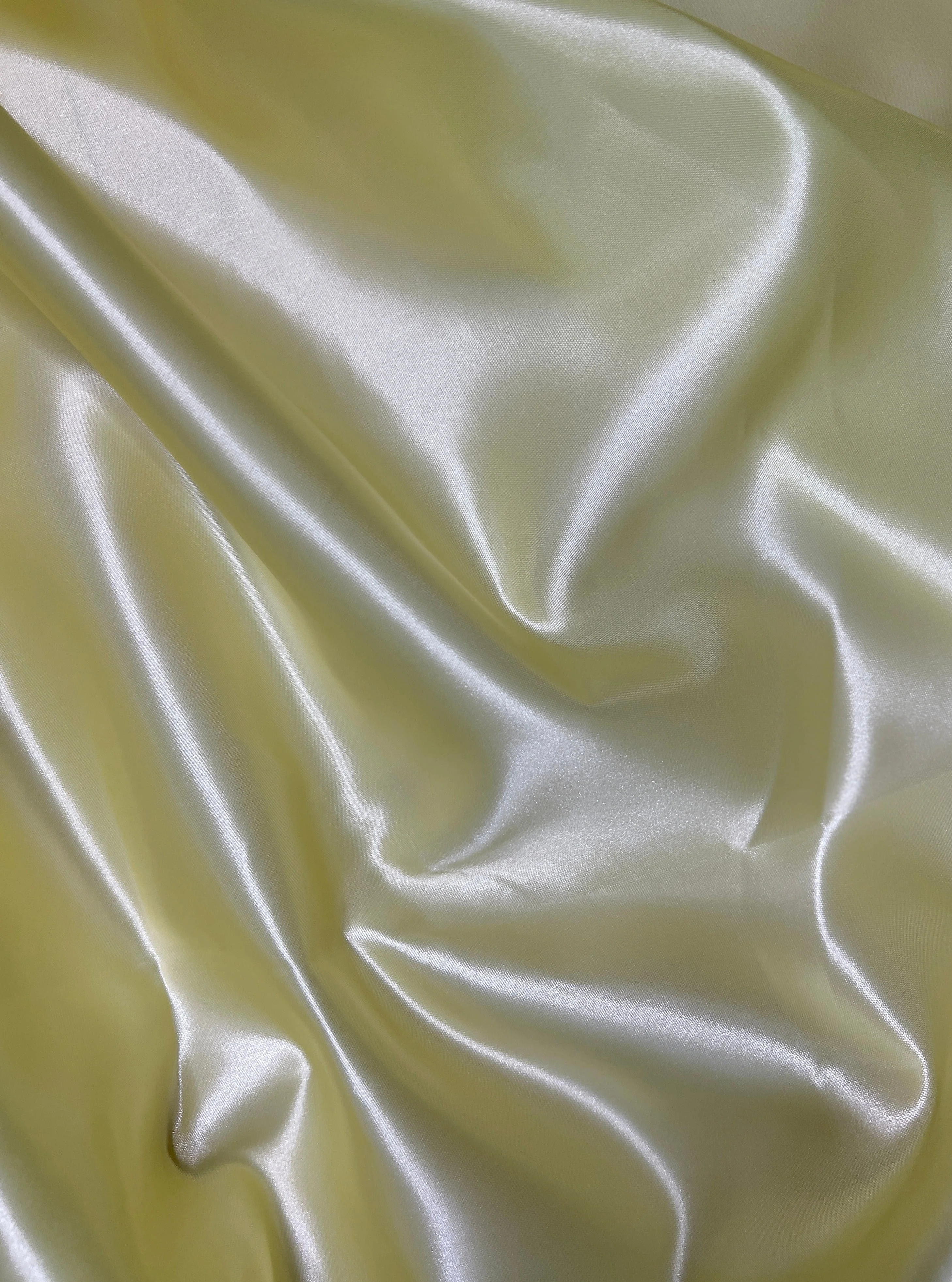 Pale Yellow Duchesse Satin - Image 9