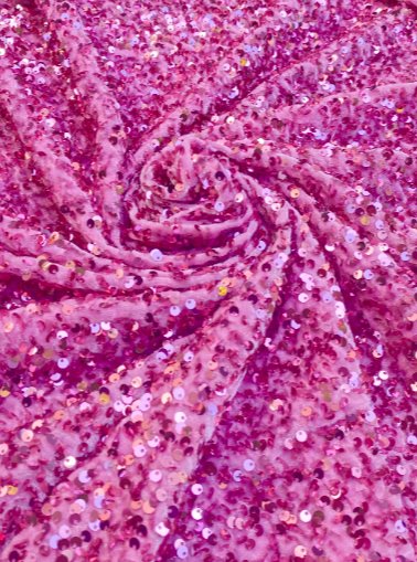 Pink Sequin on Velvet