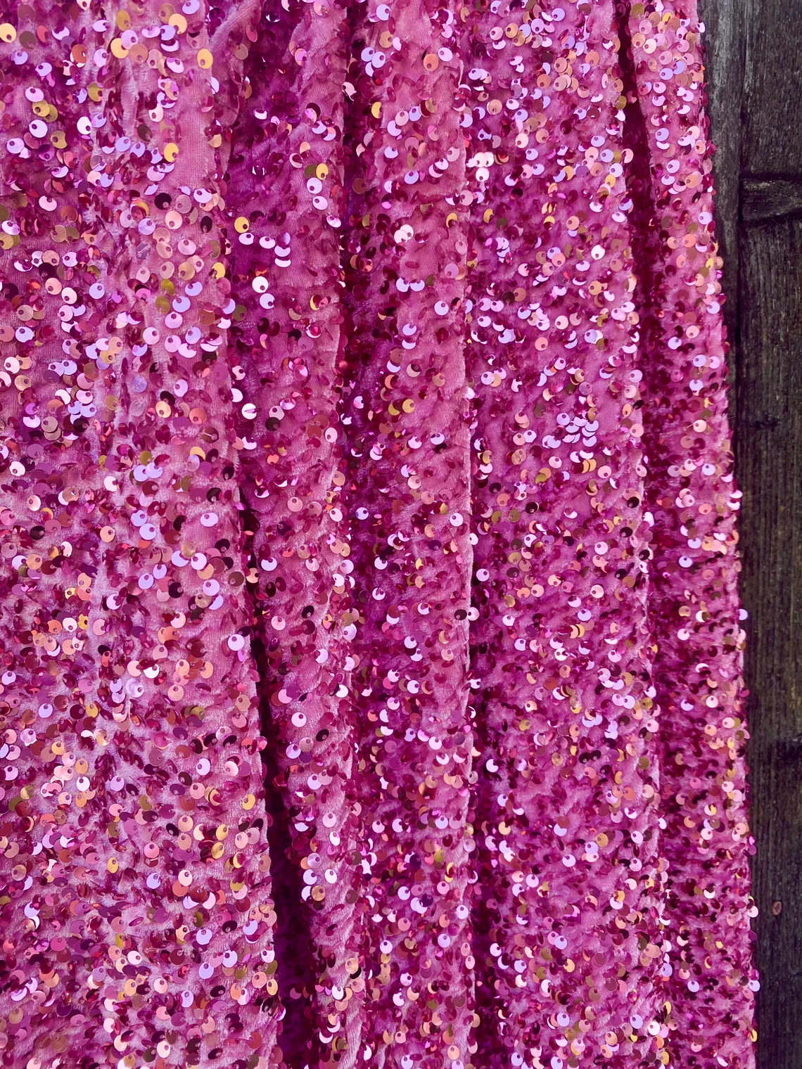 Pink Sequin on Velvet - Image 9