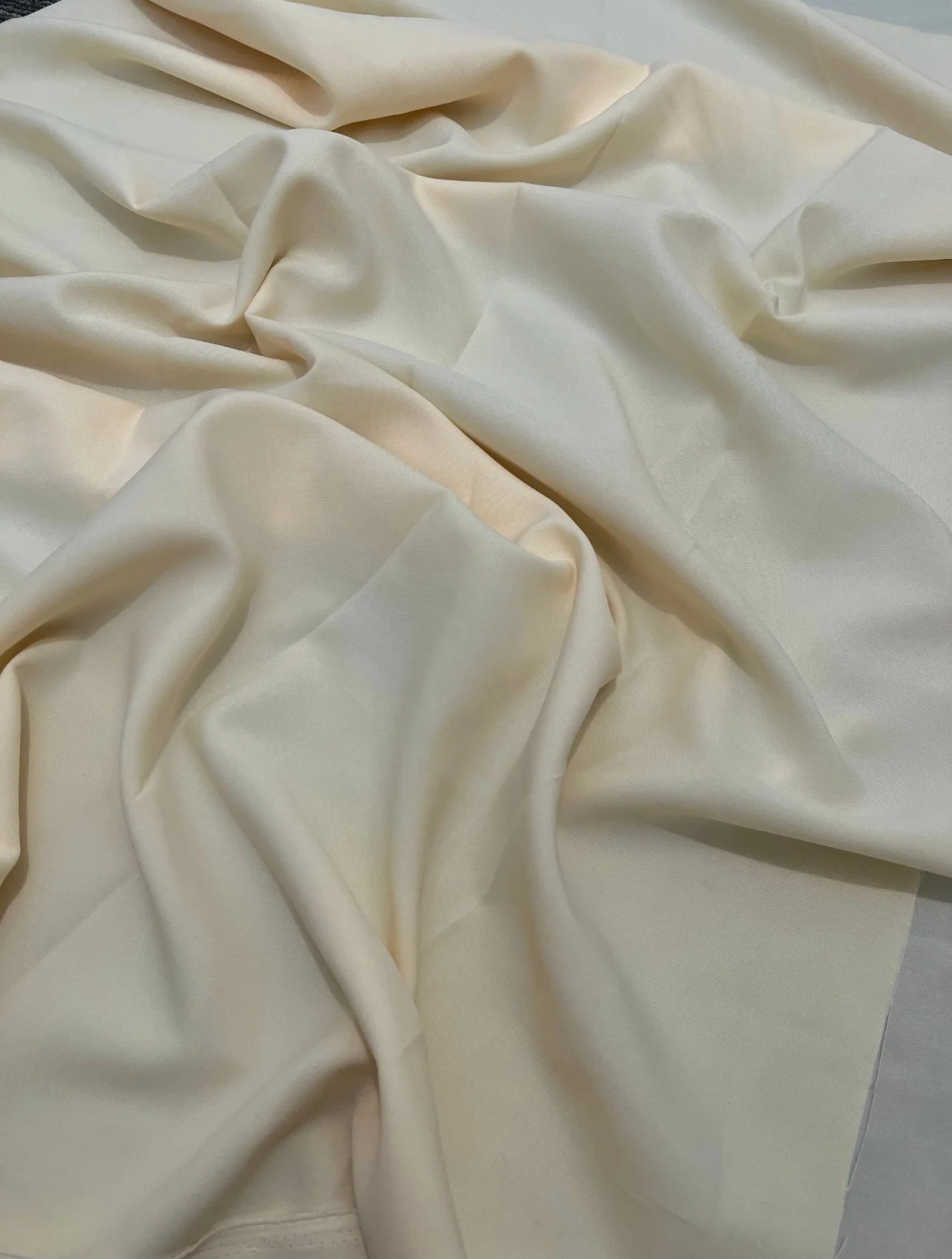Cream Poly Poplin - Image 2