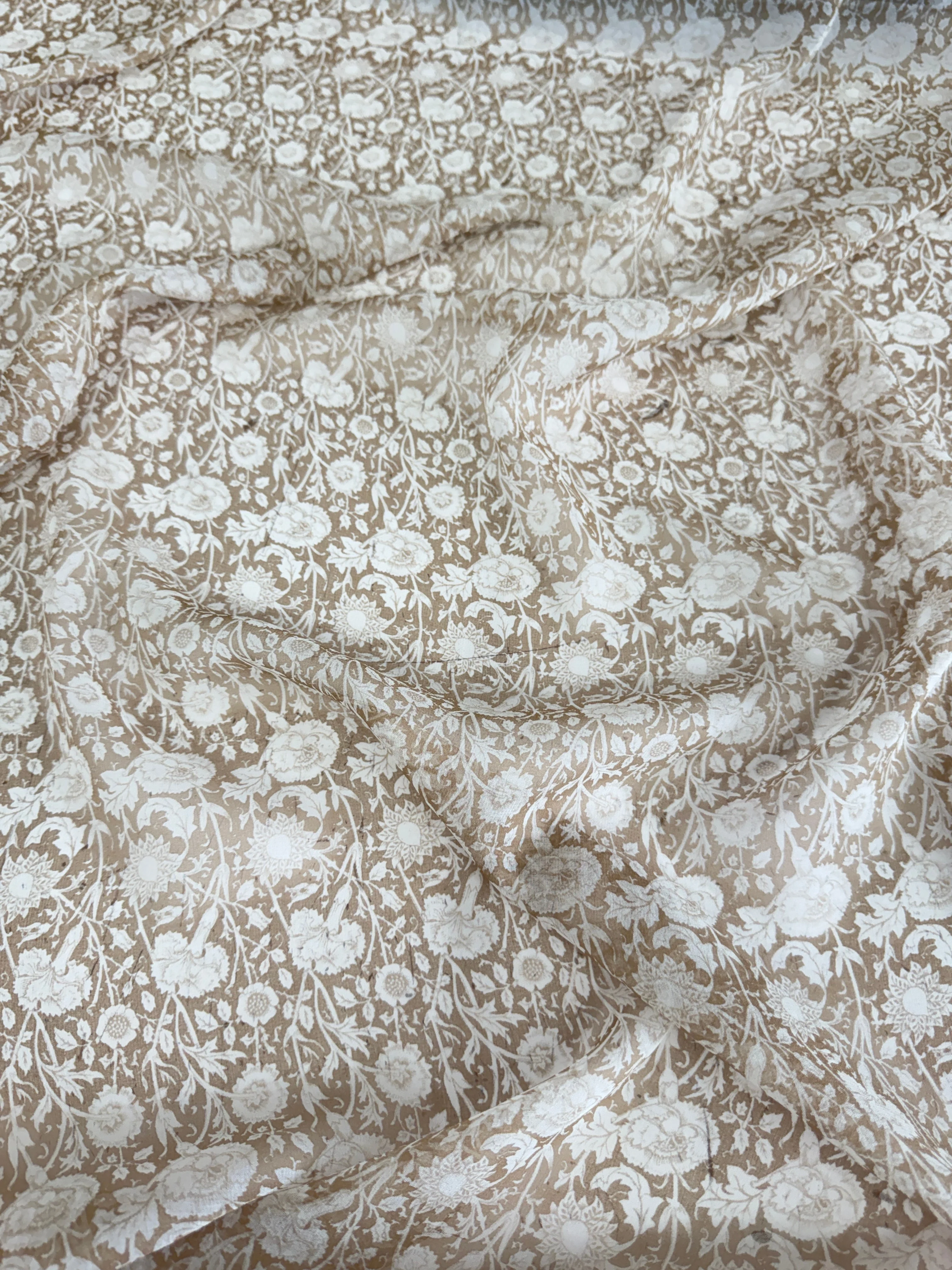 Porcelain Floral Italian Silk Chiffon - Image 3