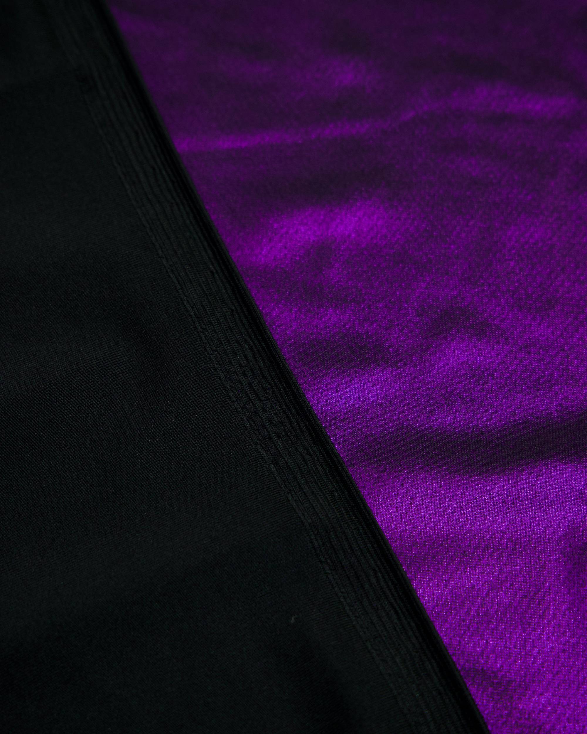 Purple Performance Foiled Spandex - Image 4