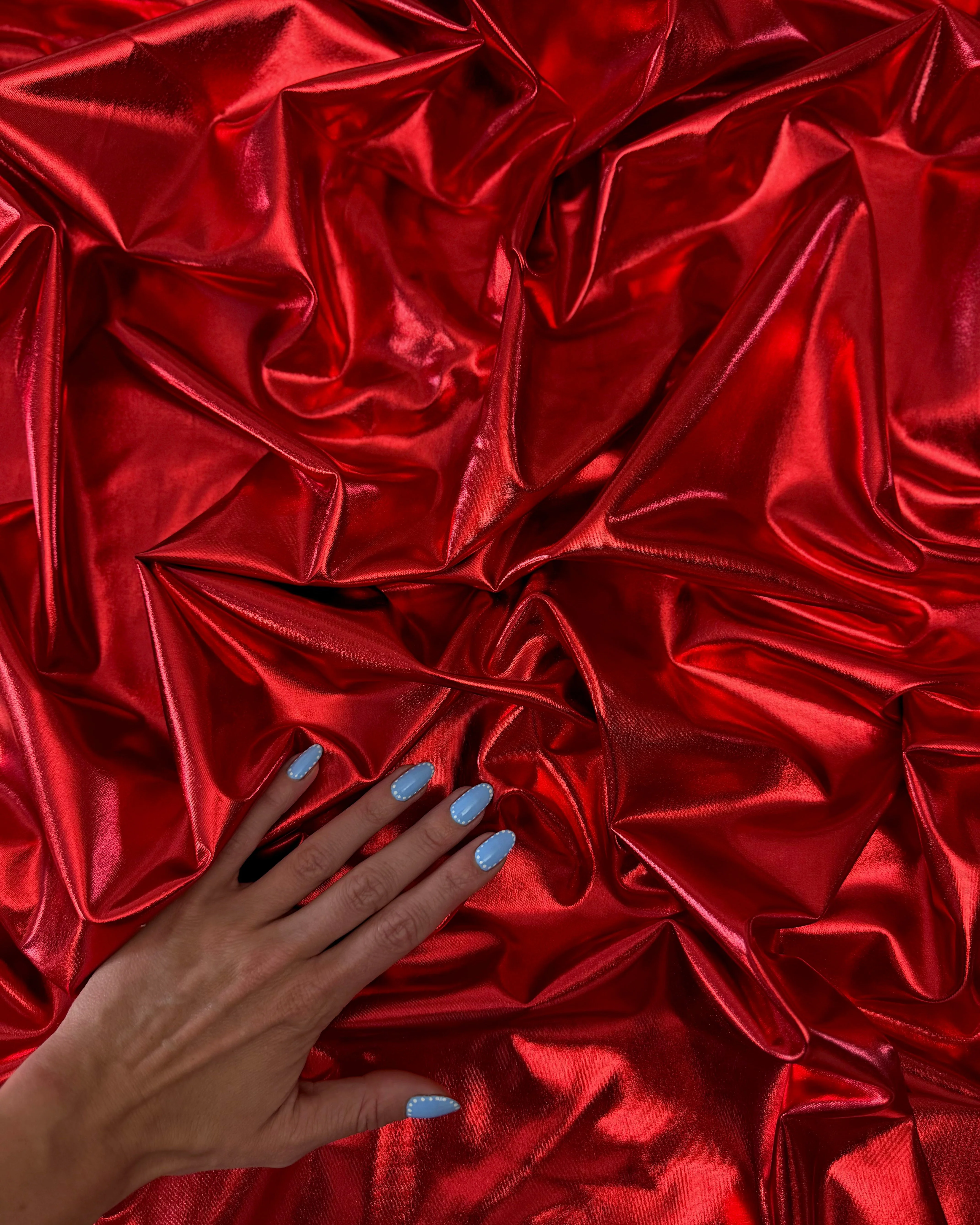 Red Havana Foiled Spandex - Image 7