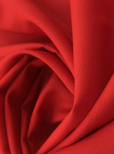 Red Poly Poplin - Image 6