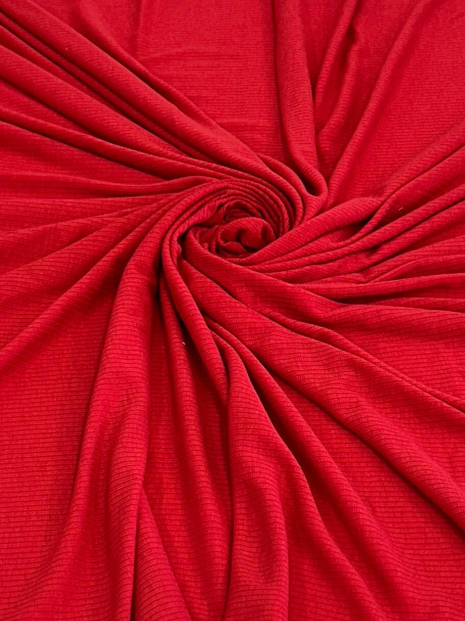 Red Rib Knit