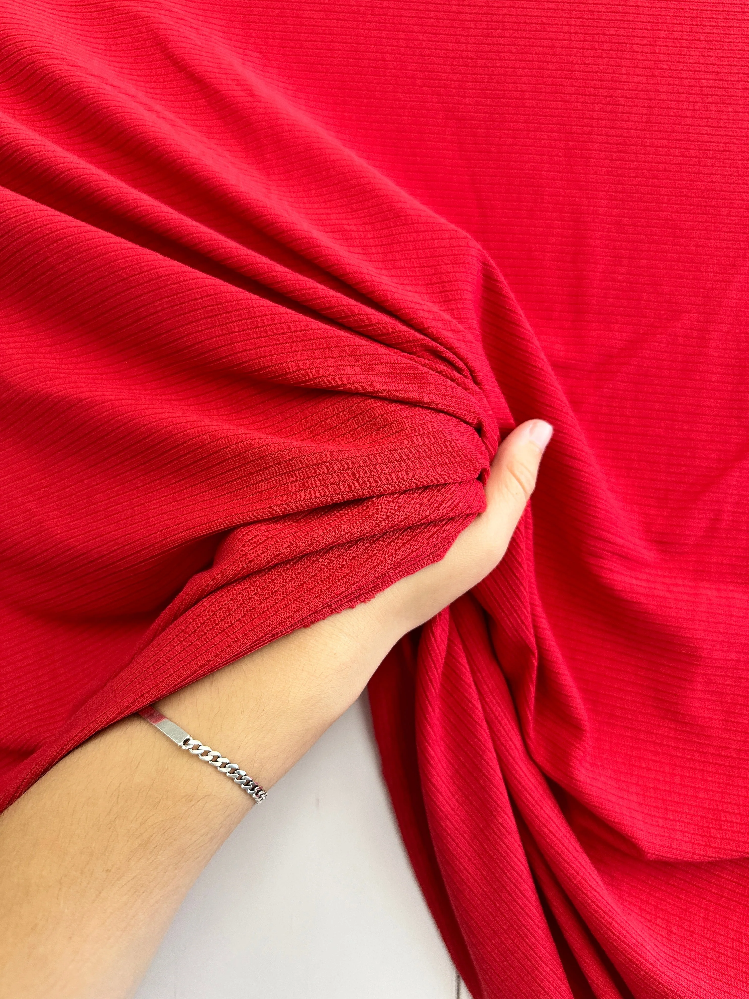 Red Rib Knit - Image 8