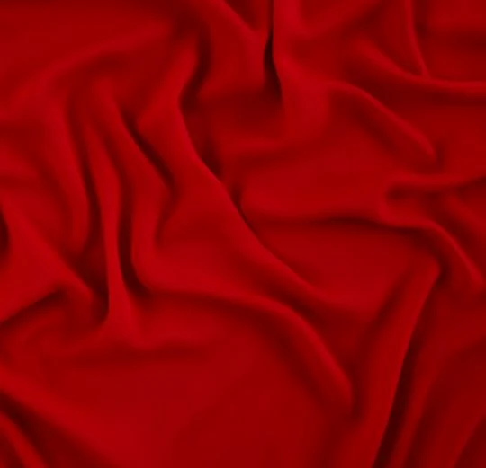 Red Stretch Crepe - Image 4