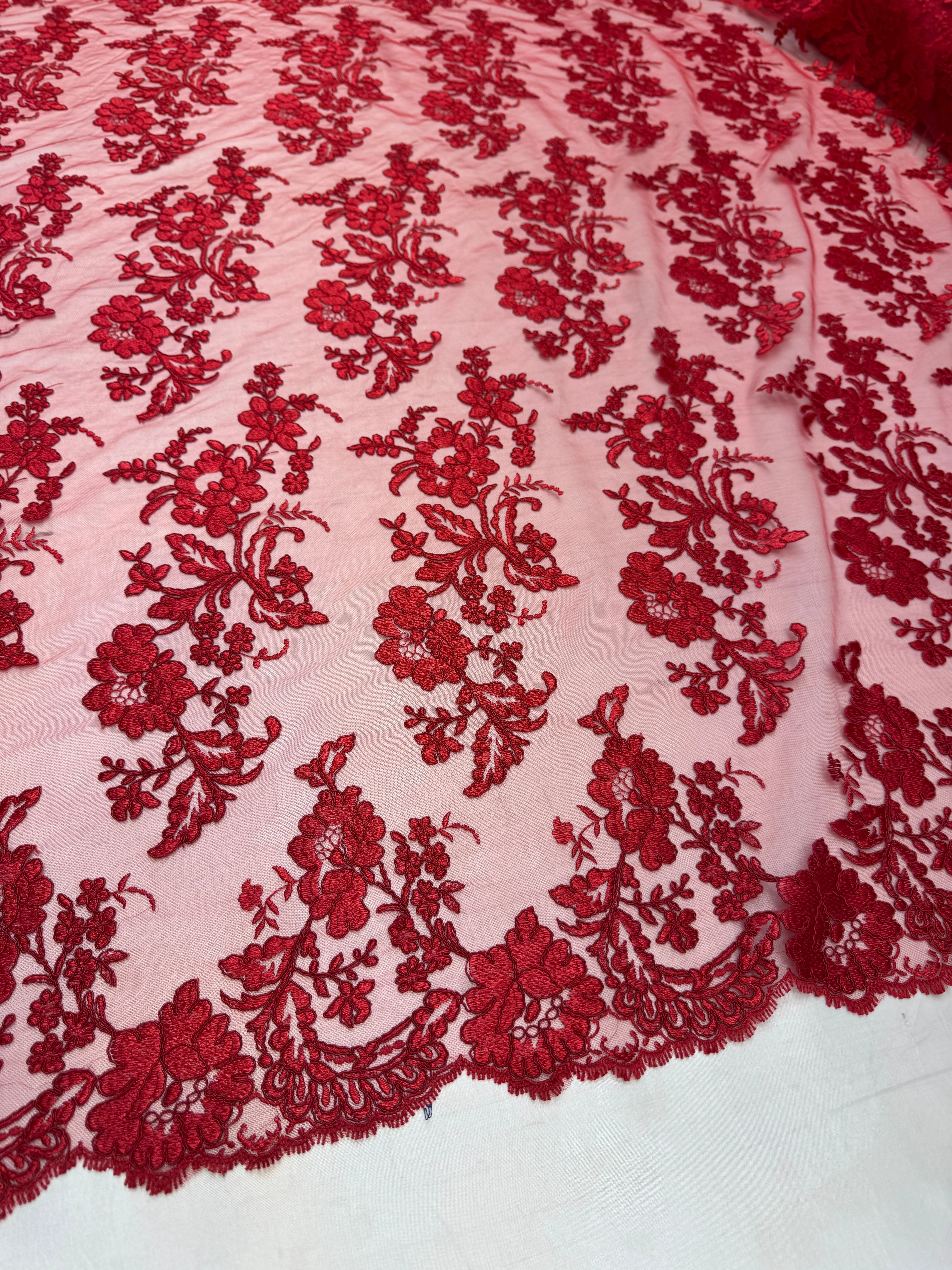 Romantic Bloom Embroidered Mesh Lace - Image 7