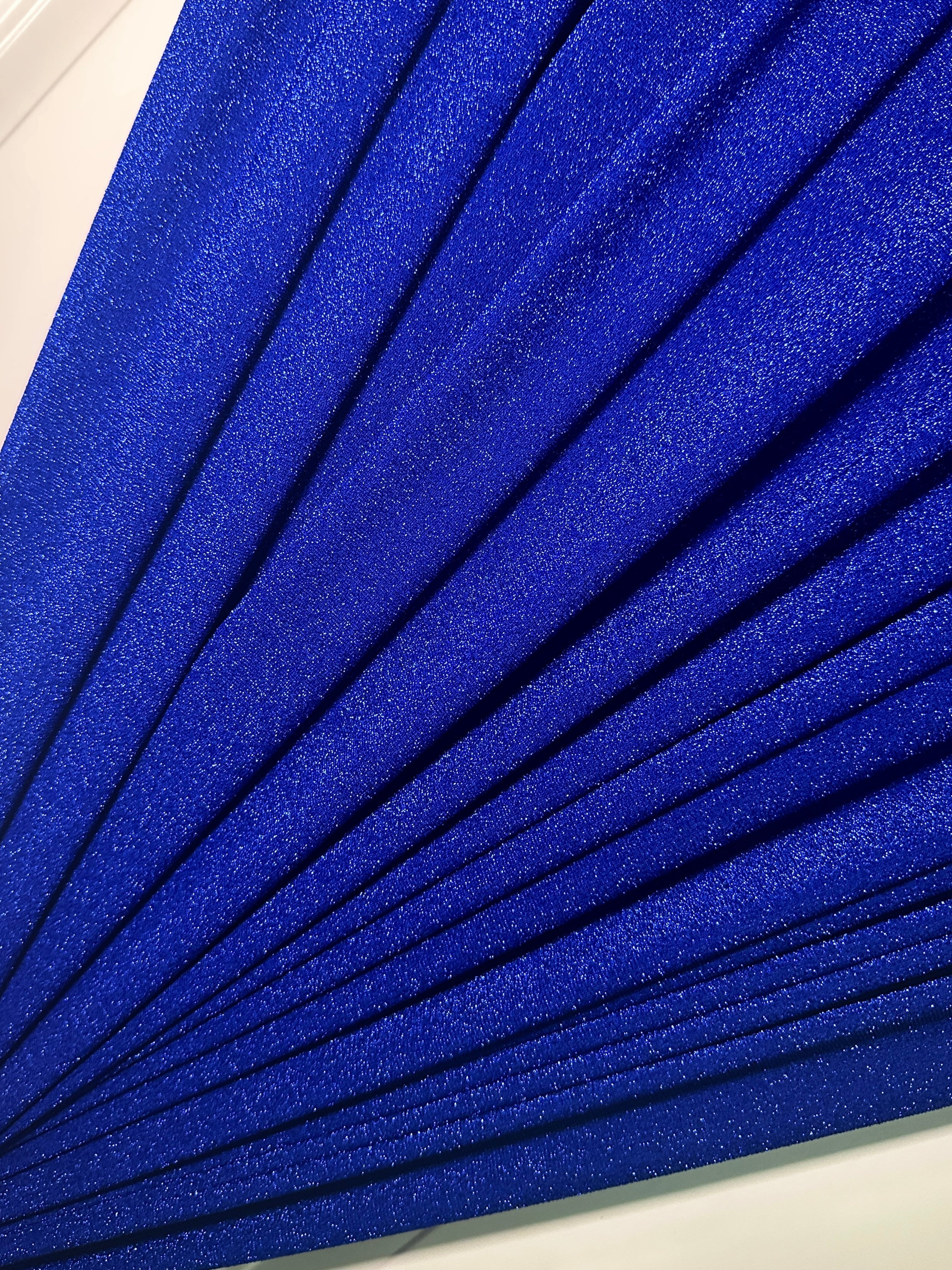 Royal Blue Spandex Lurex Knit - Image 2