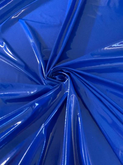 Royal Blue Glossy Stretch Patent Leather/Latex - Image 8