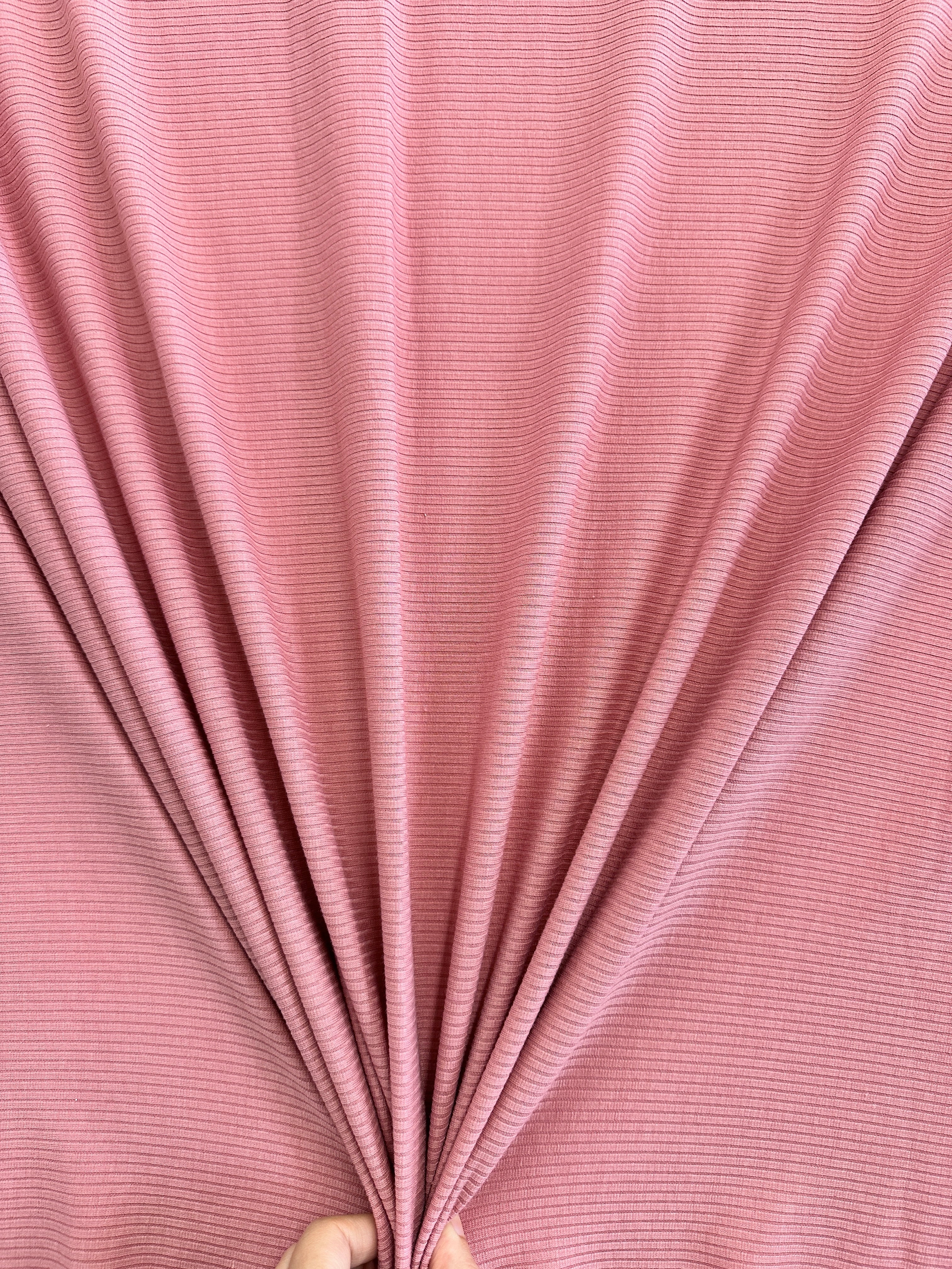 Rusty Rose Rib Knit - Image 6
