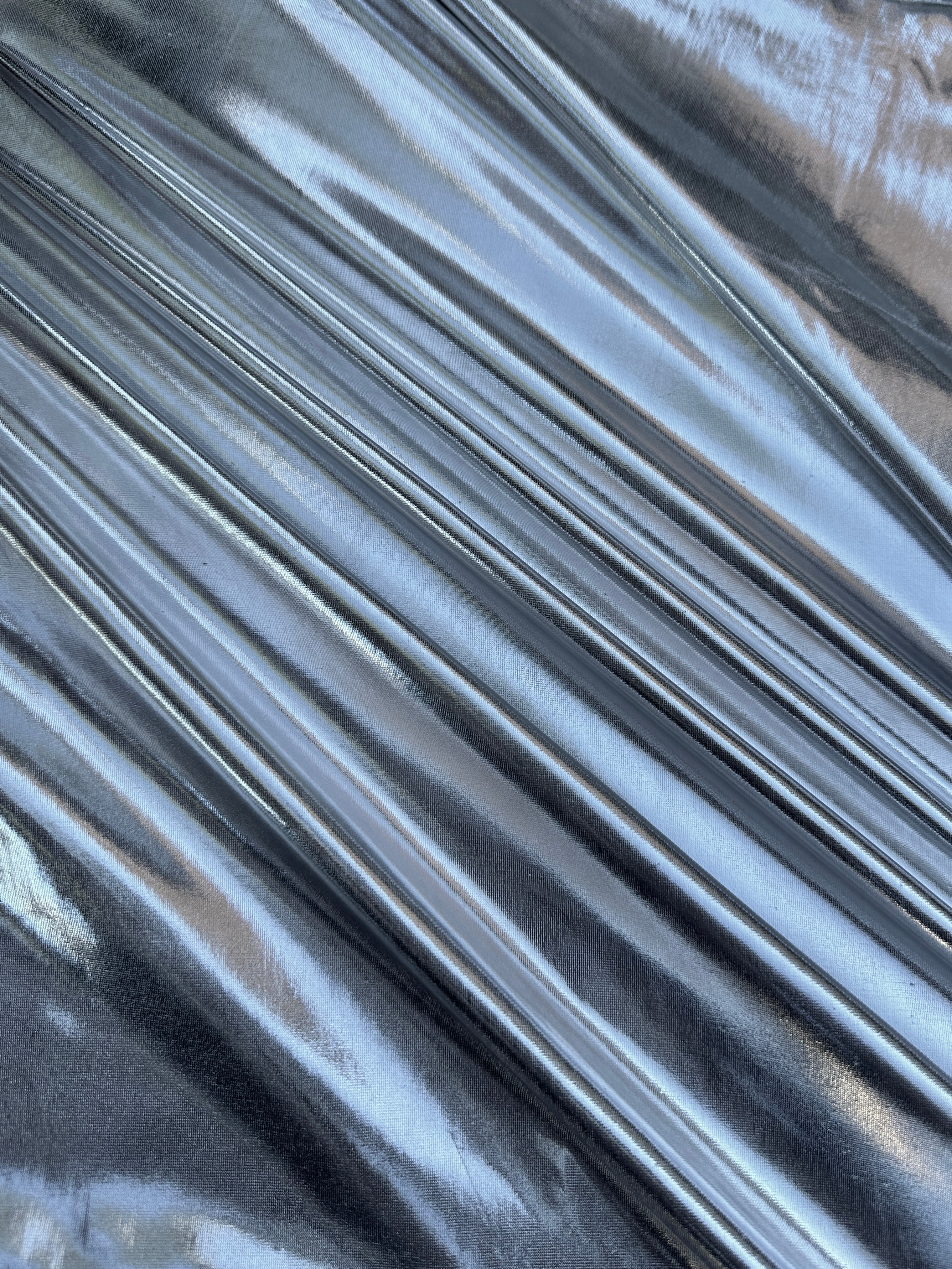 Silver Coated Spandex Pleather - Image 4