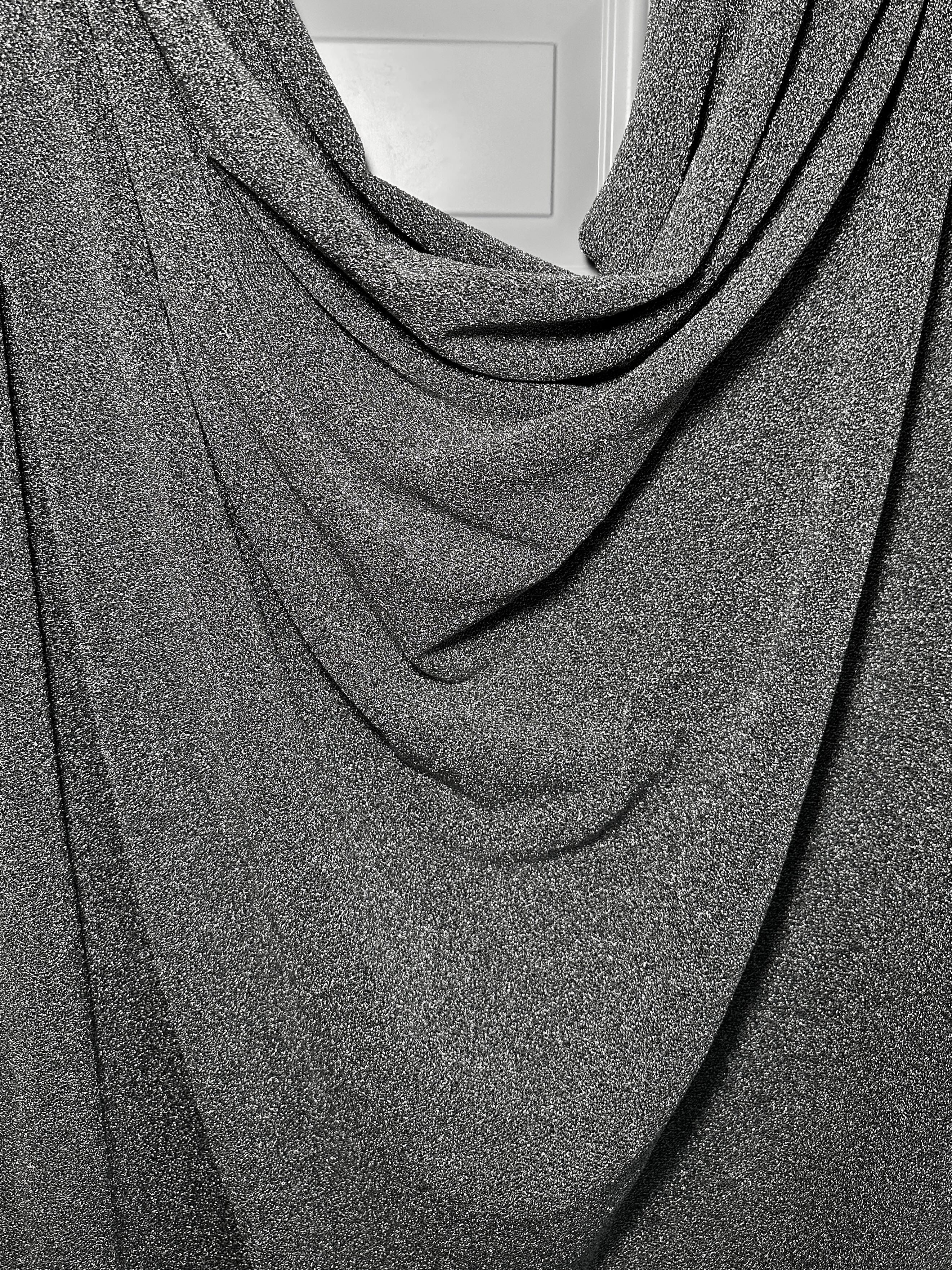 Silver Glitter Lurex Jersey - Image 9