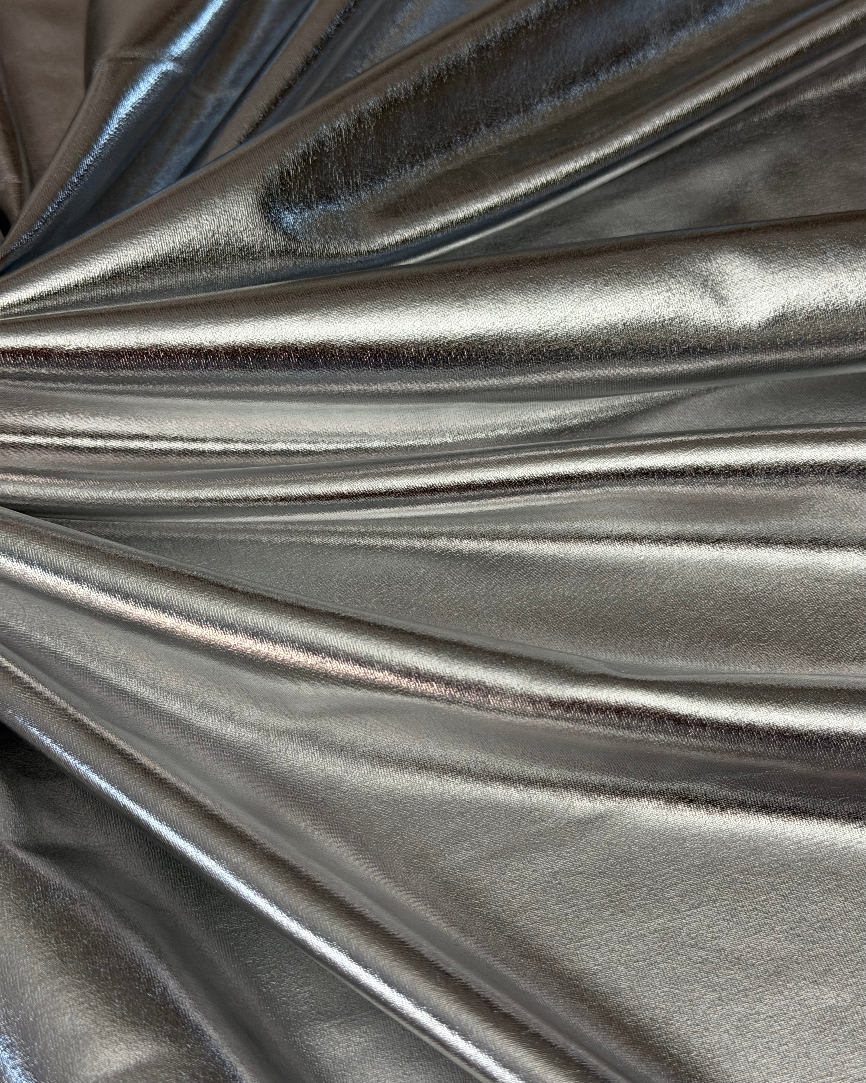 Silver Havana Foiled Spandex - Image 4