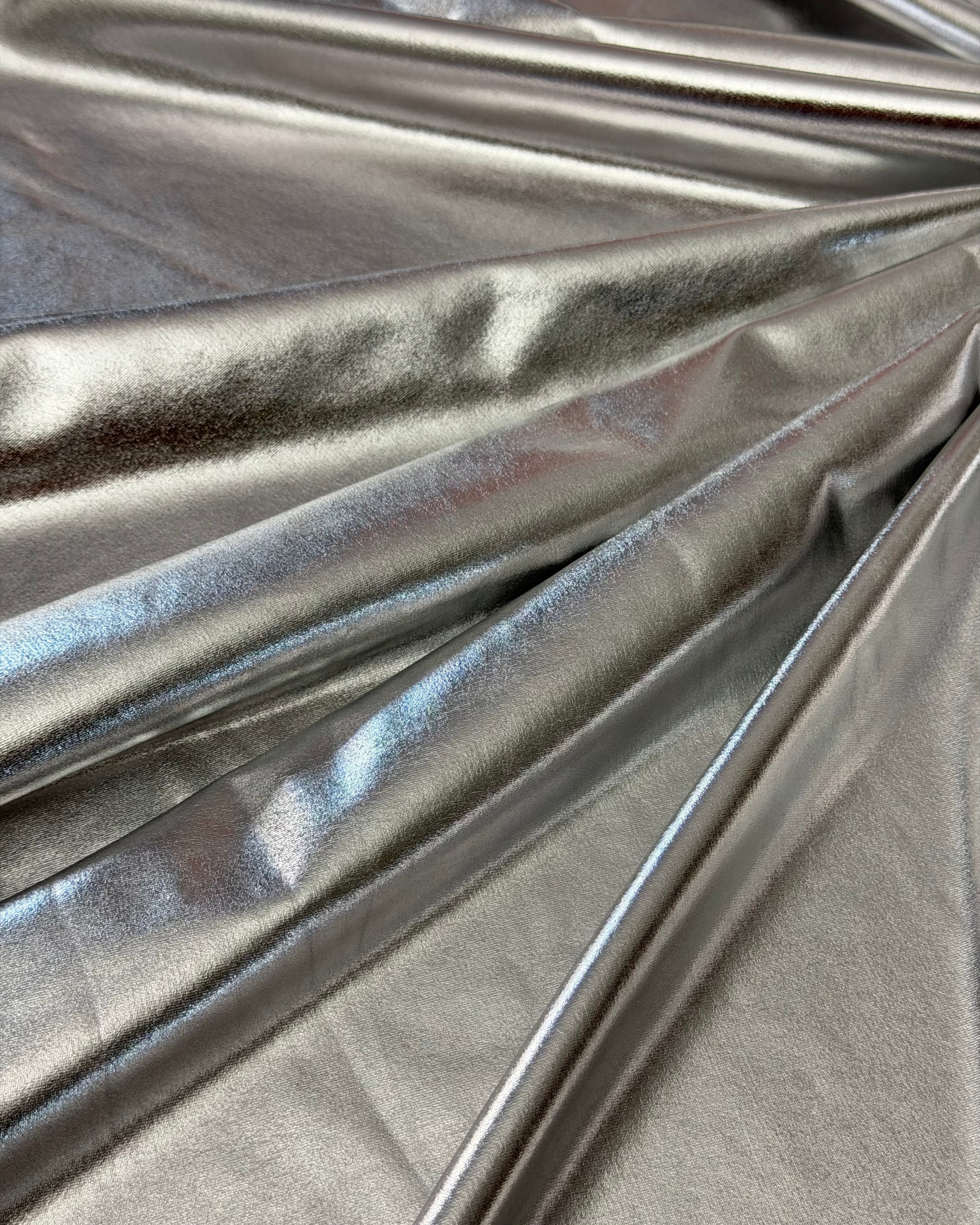 Silver Havana Foiled Spandex - Image 7