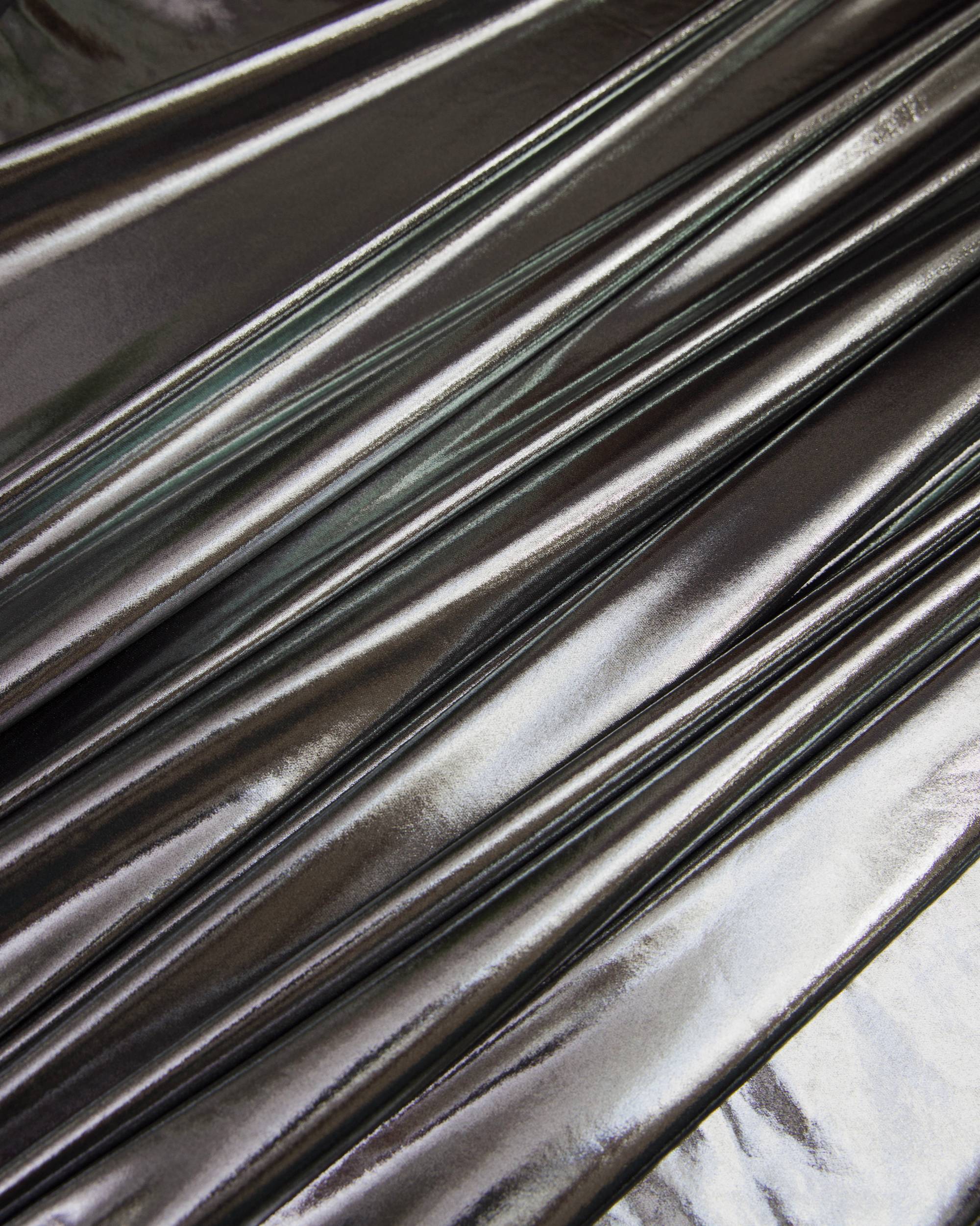 Silver Performance Foiled Spandex - Image 10
