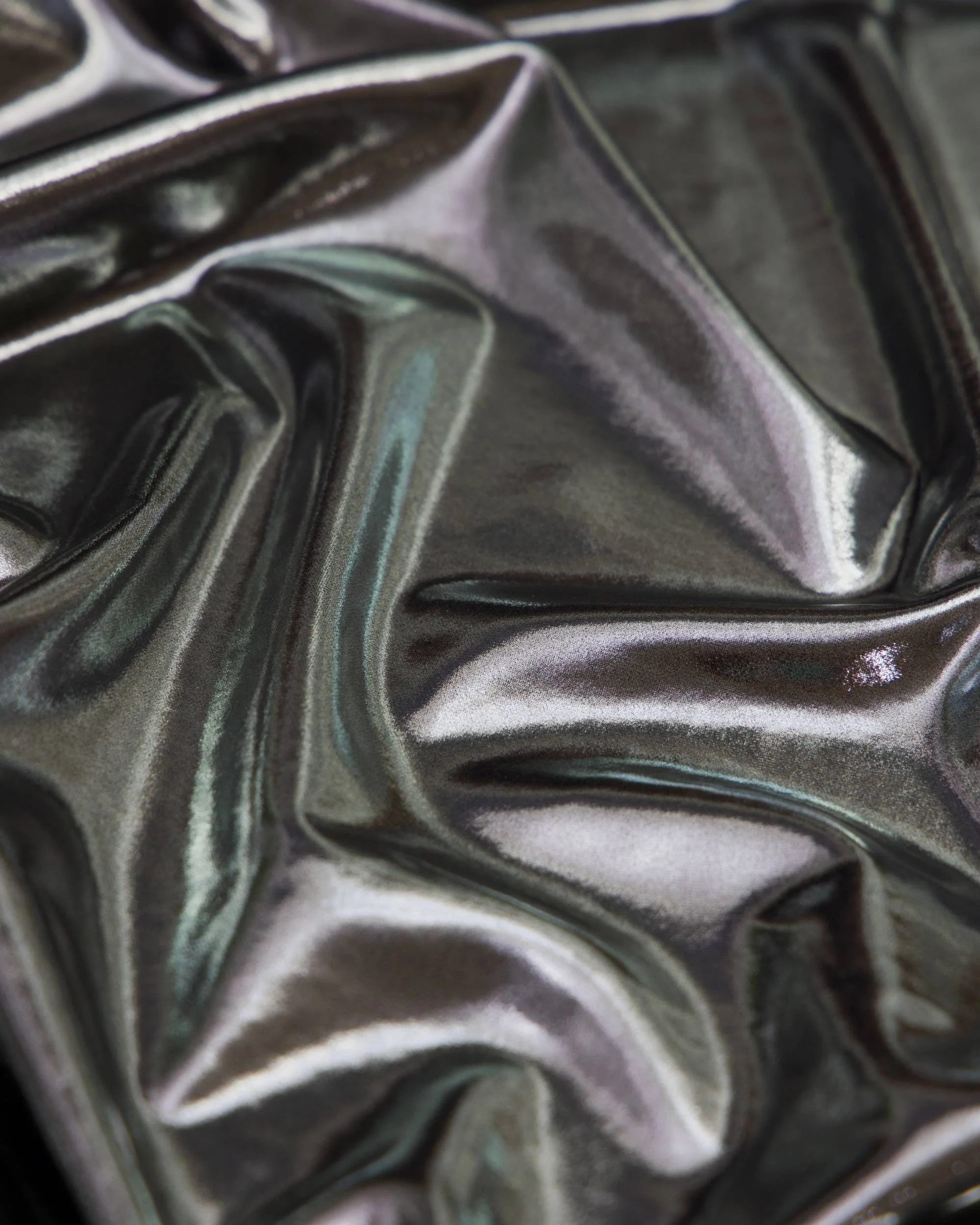 Silver Performance Foiled Spandex - Image 5
