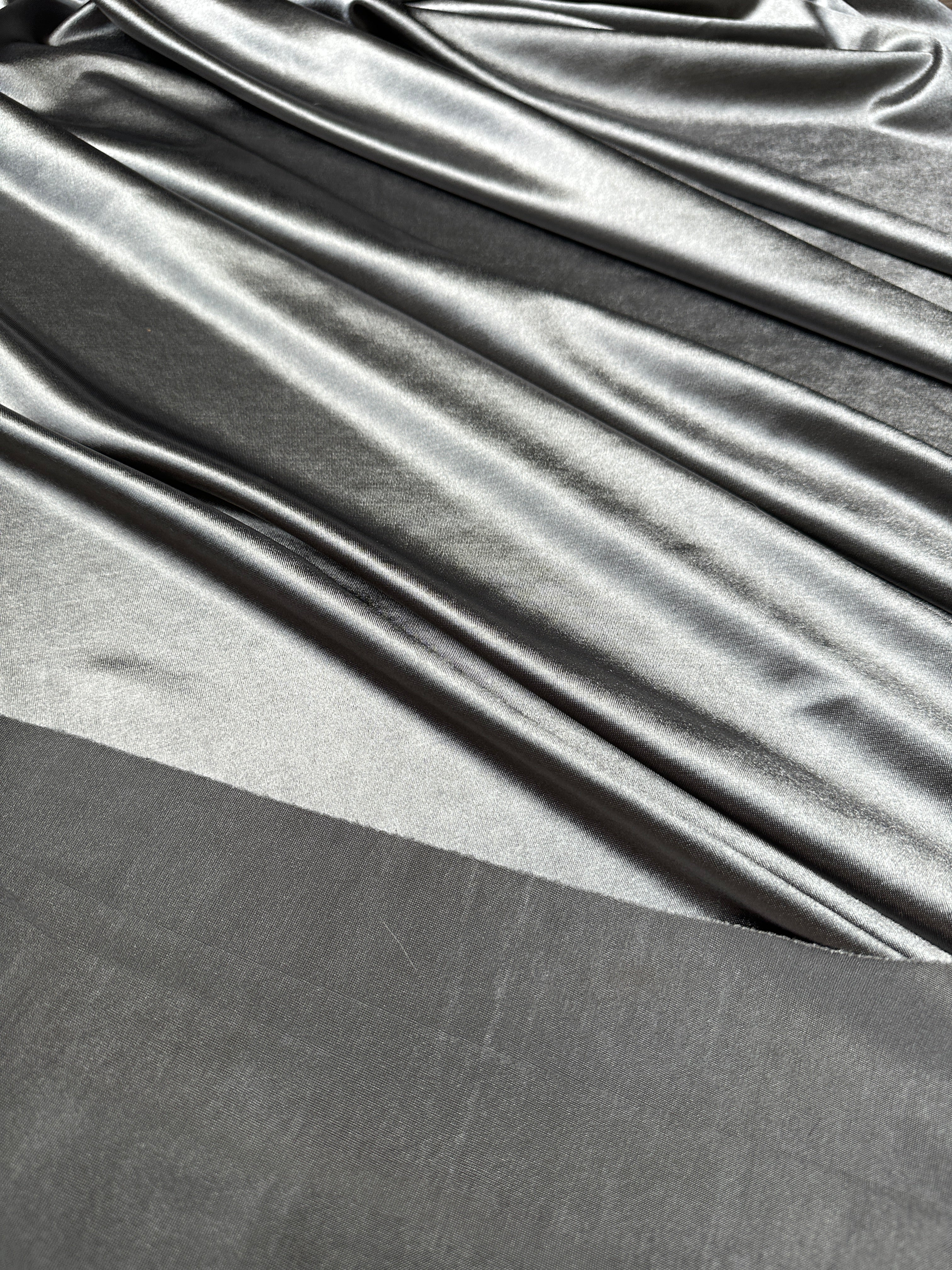 Silver Shiny Nylon Spandex - Image 7