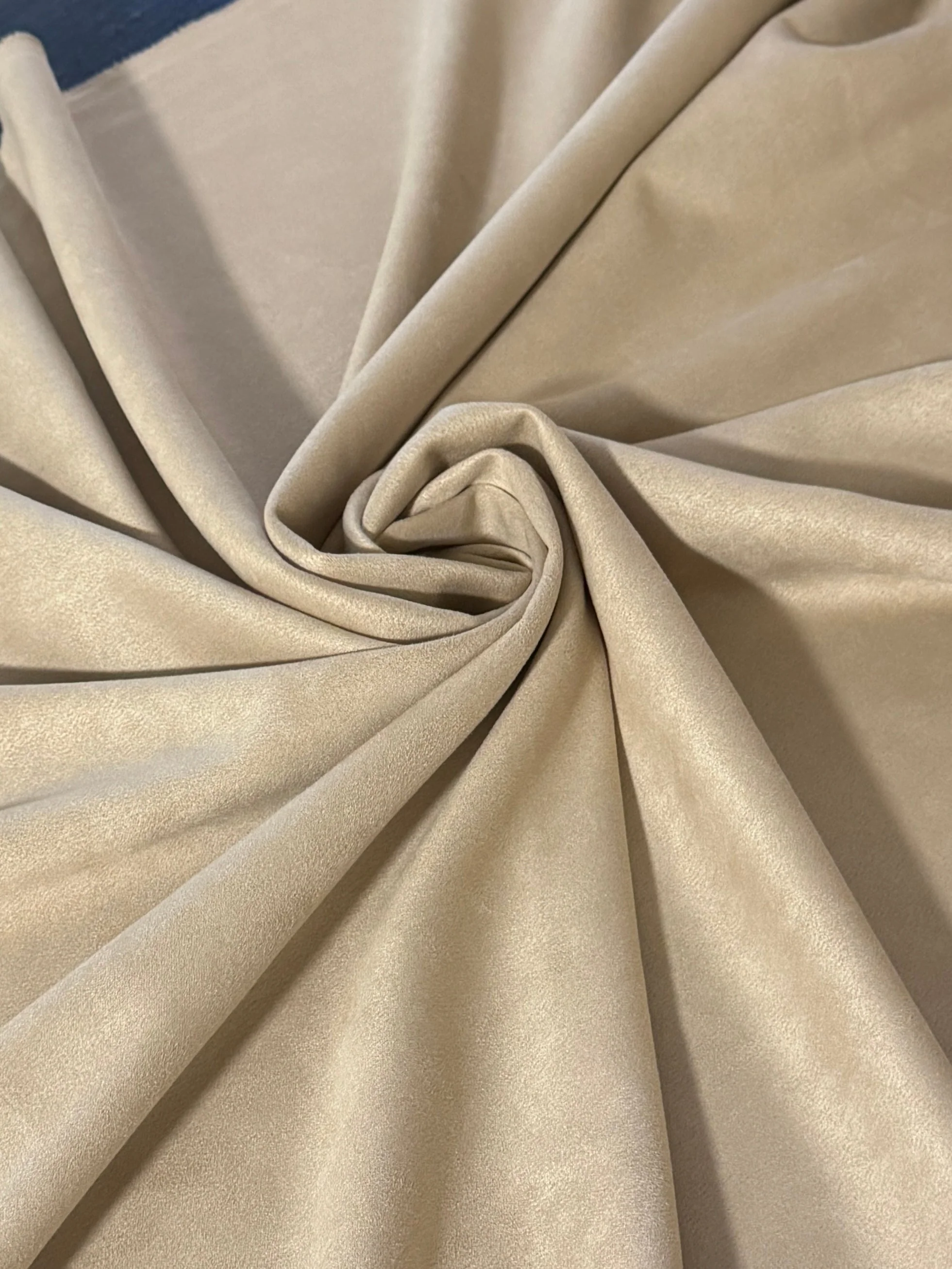 Tan Beige Stretch Apparel Techno Suede - Image 3