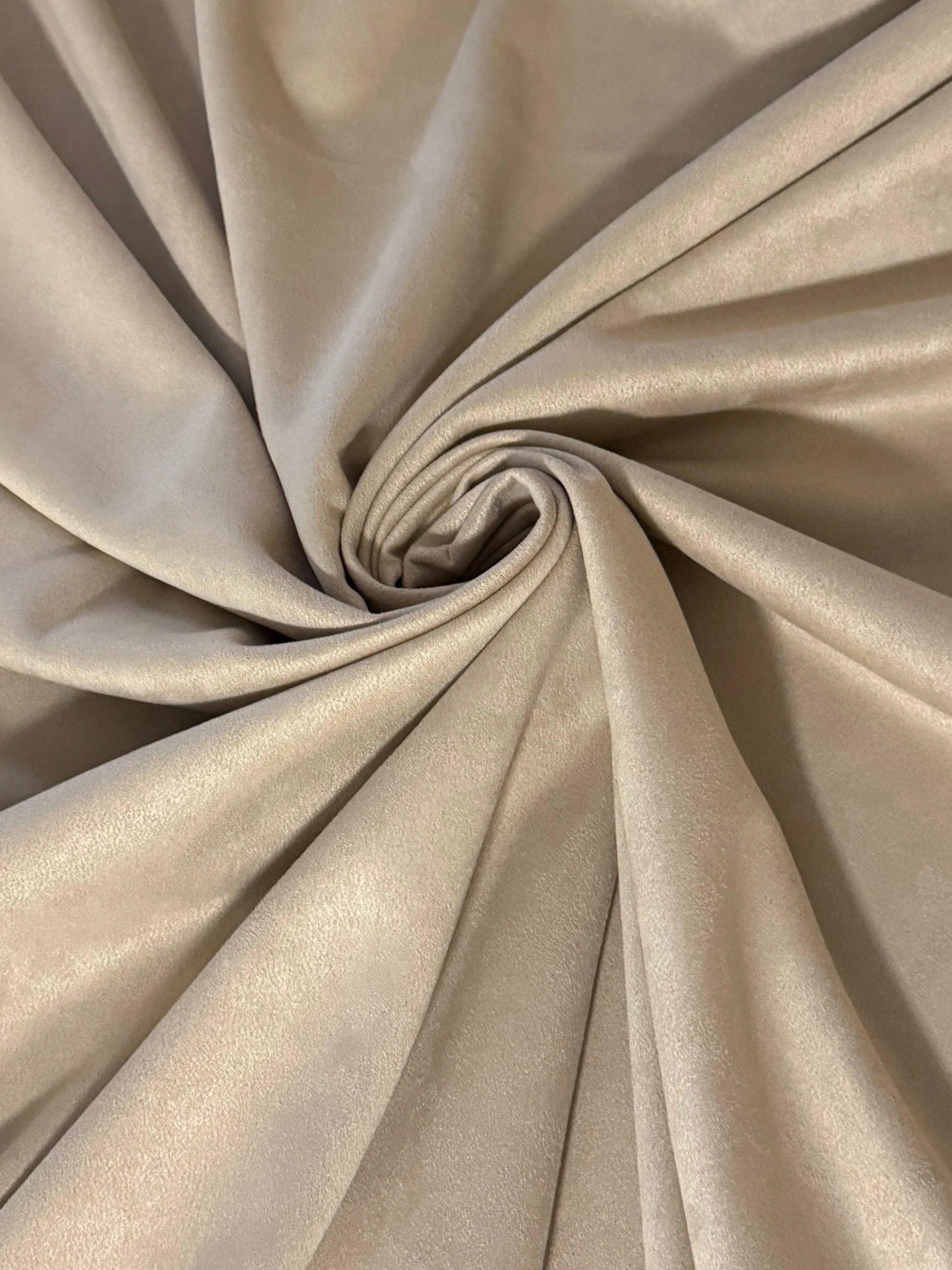 Tan Beige Stretch Apparel Techno Suede - Image 5